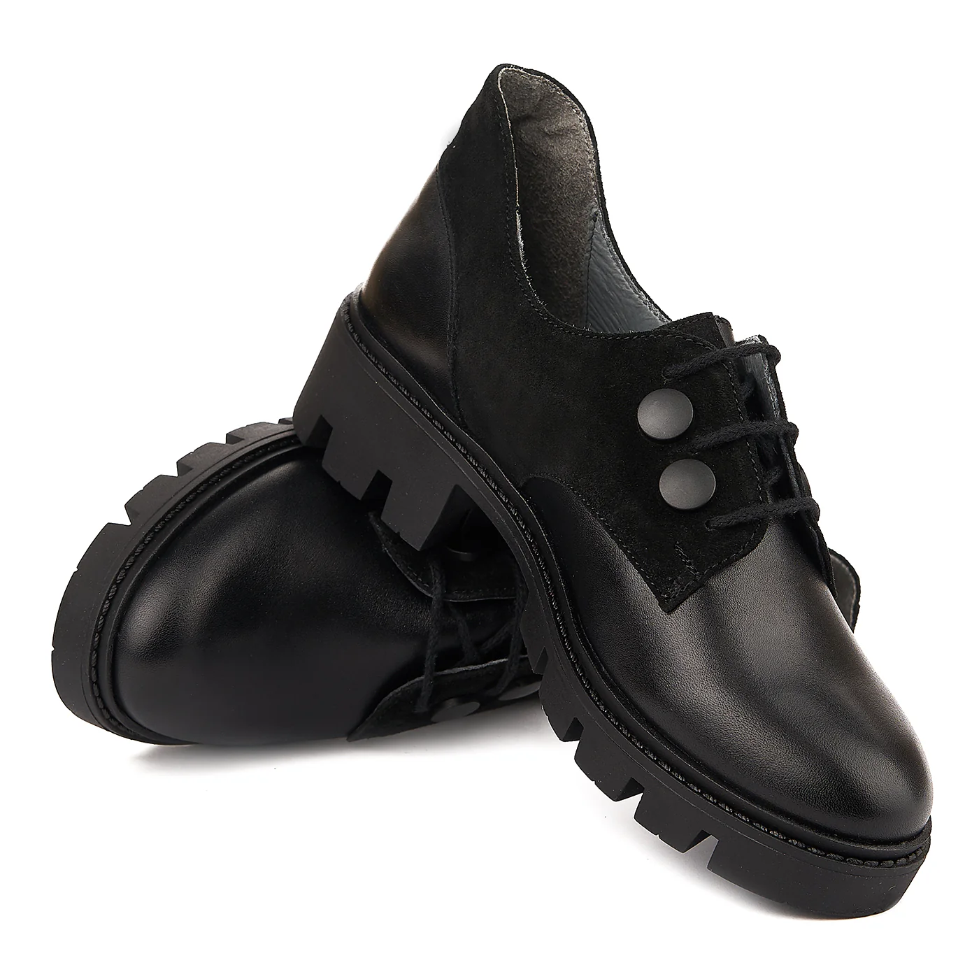 Pantofi dama piele negri clasici 1305 - Image 4