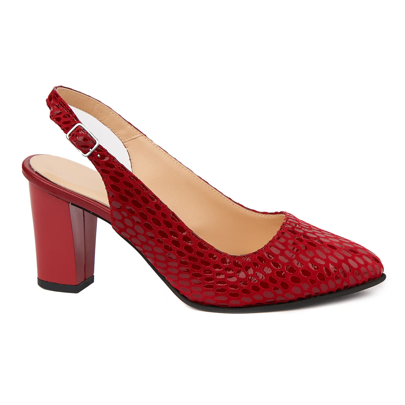 Sandale Dama Rosii Din Piele Naturala 4891