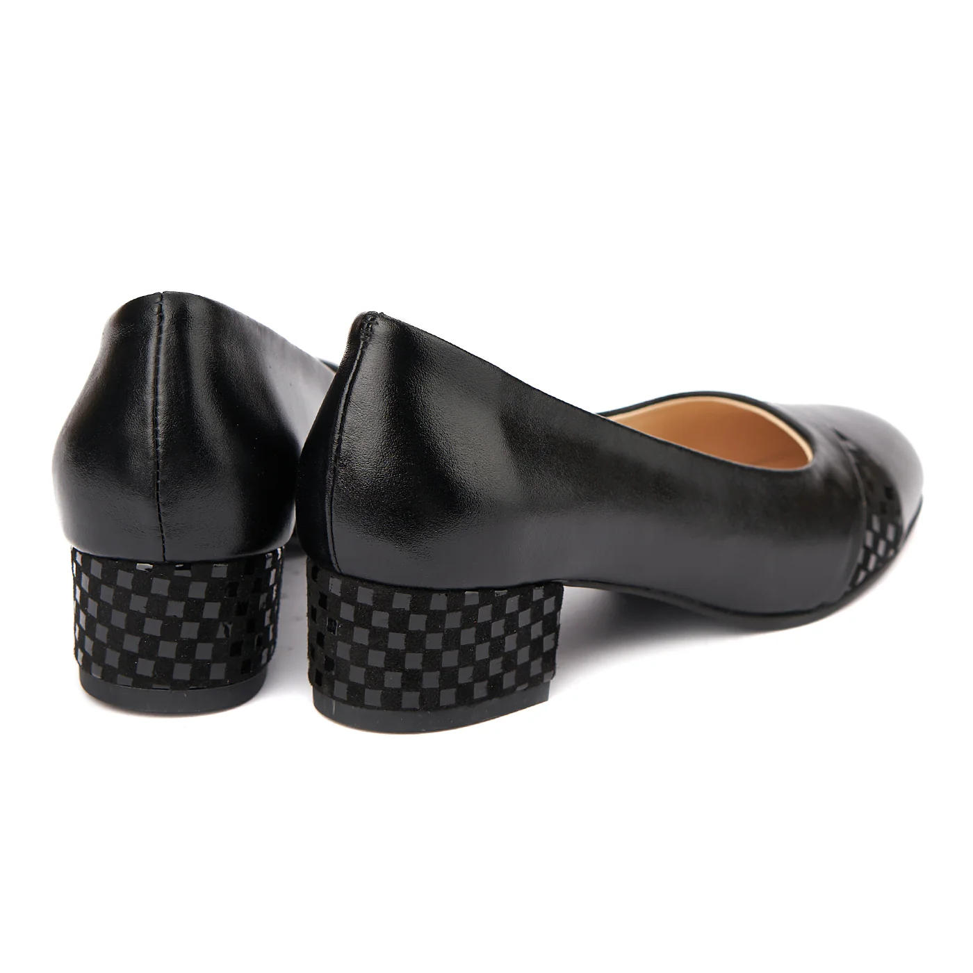 Pantofi dama toc mic din piele naturala 4372 - Image 3