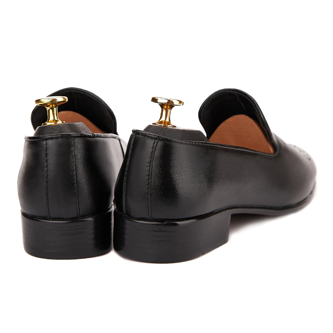 Pantofi din piele naturala neagra 0190 - Image 2