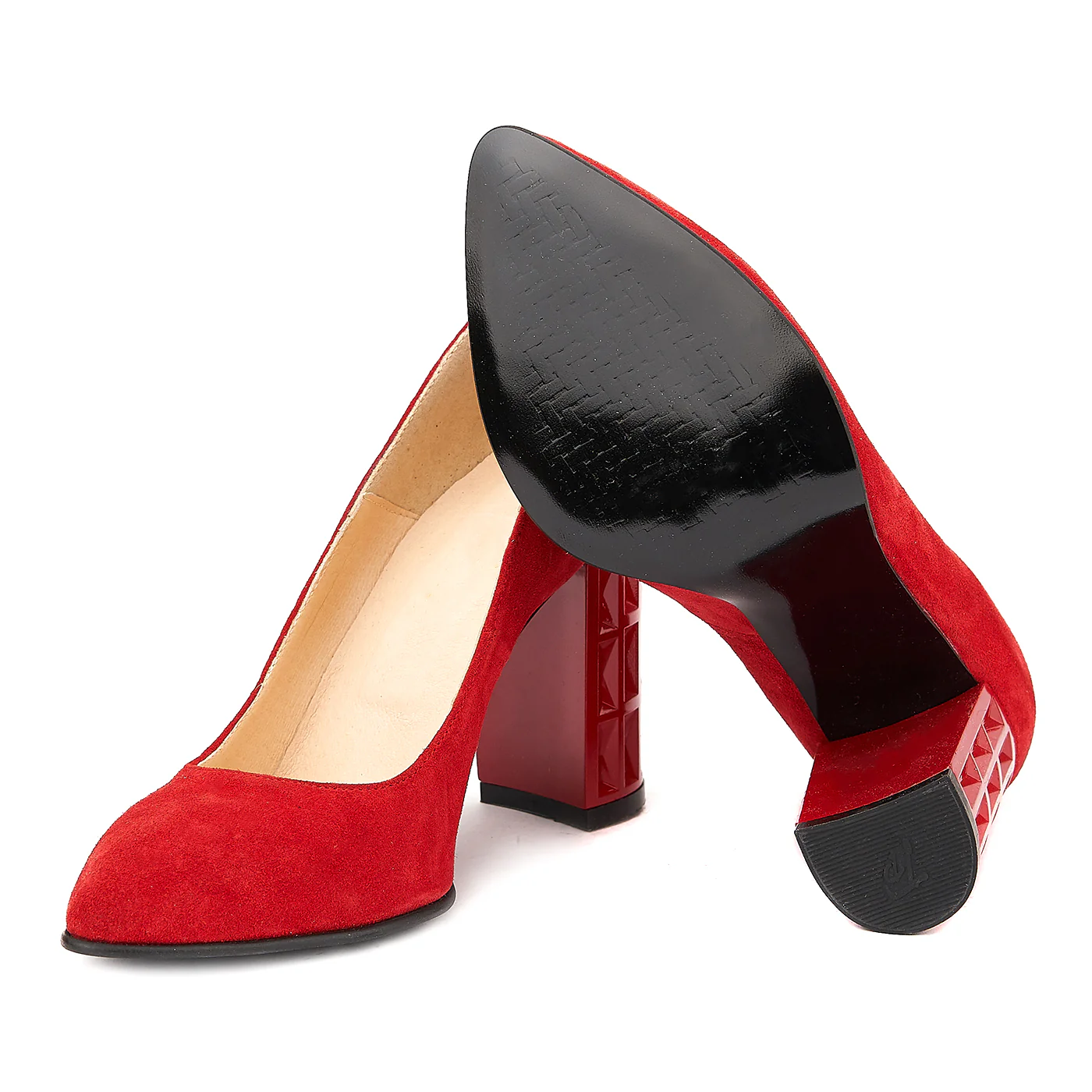 Pantofi din Piele Naturala Rosie  4028 - Image 3