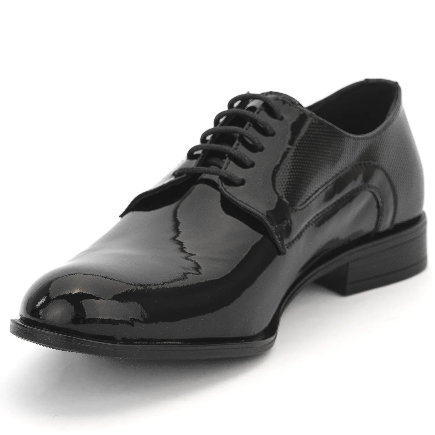 Pantofi eleganti barbati din piele naturala neagra 14040 - Image 3