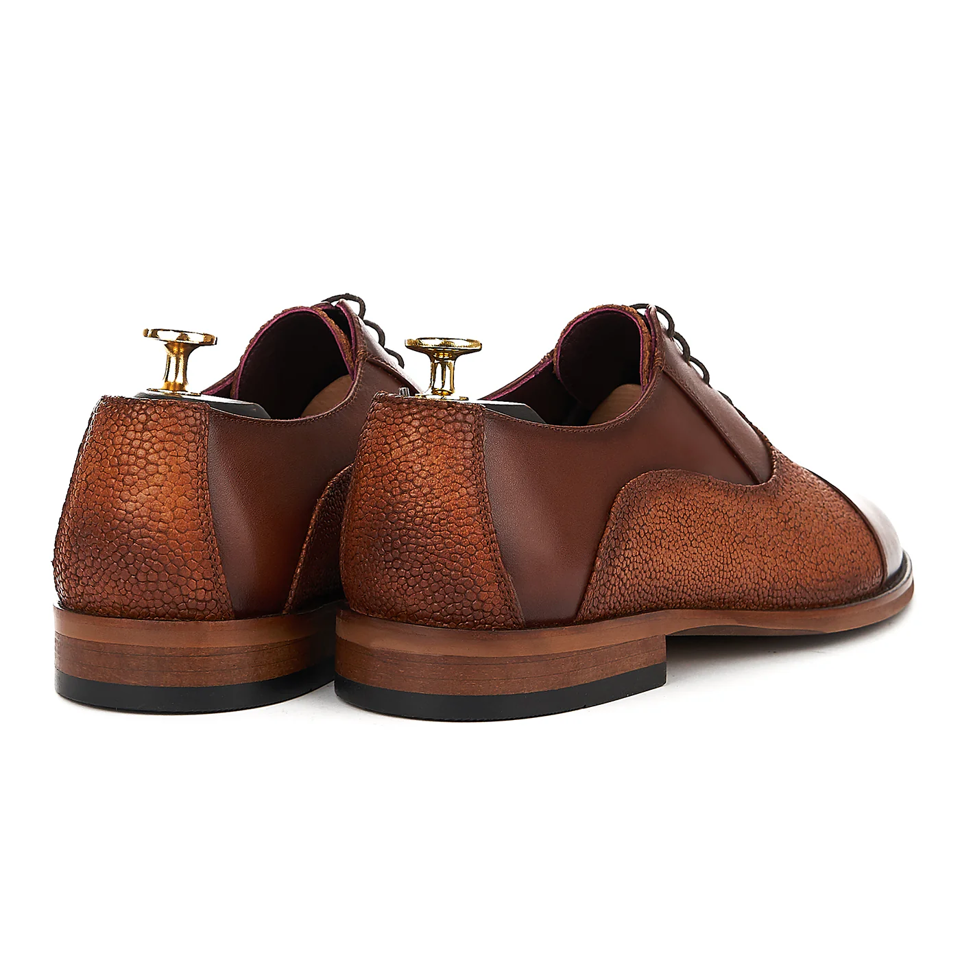Pantofi Eleganti din Piele Naturala Maro 772 - Image 2