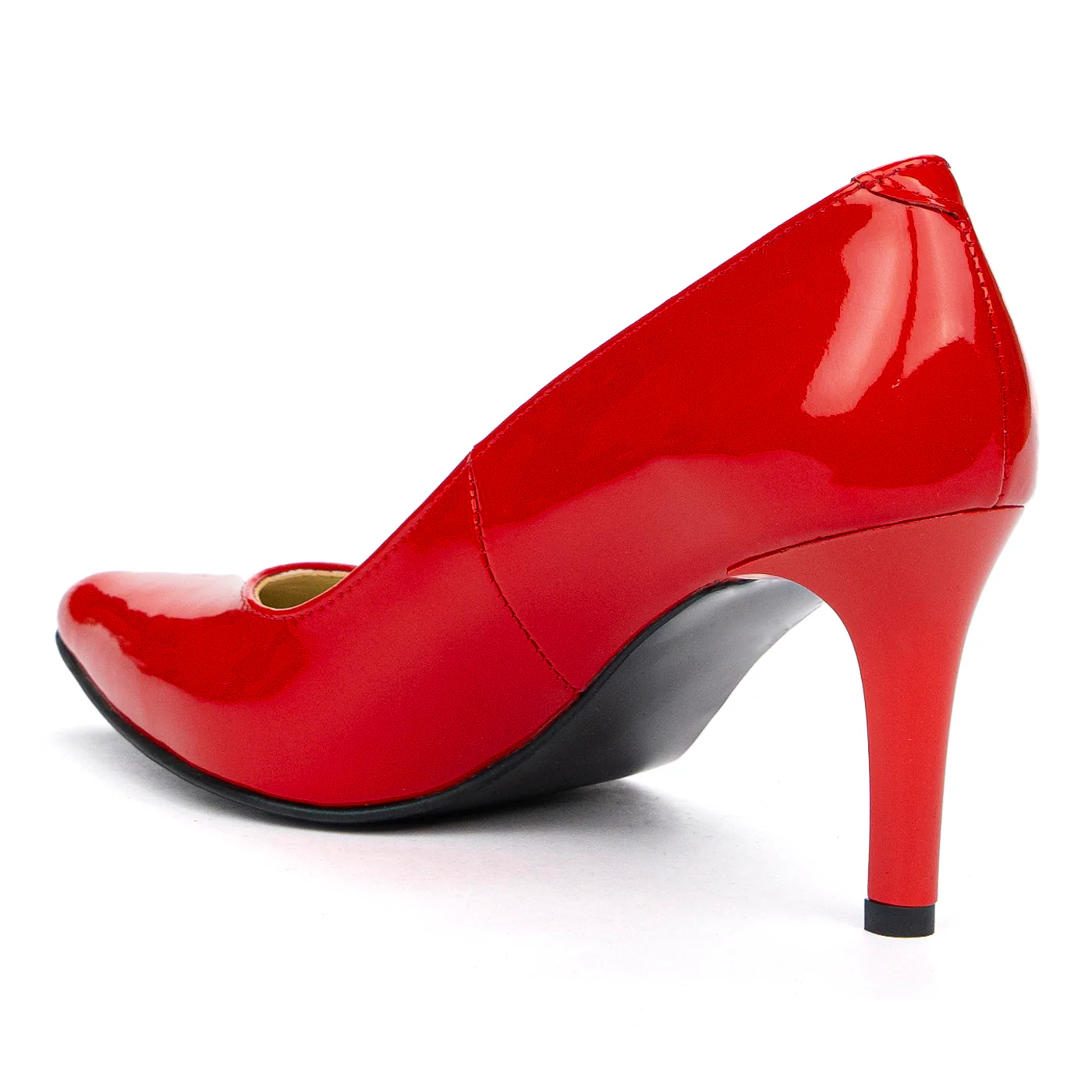 Pantofi Eleganti Rosii Dama Toc 8 Cm din Piele Naturala 4064 - Image 3