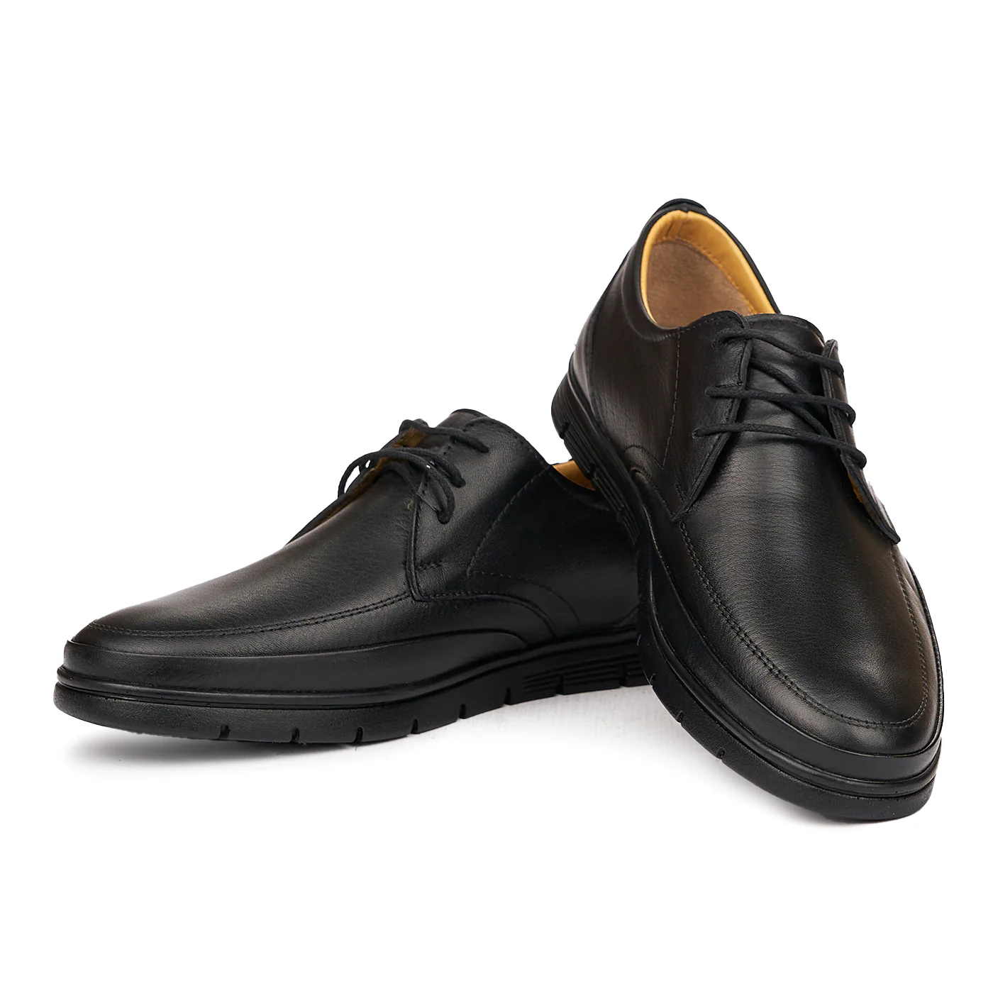 Pantofi Negri Casual Barbati din Piele Naturala 7064 - Image 2