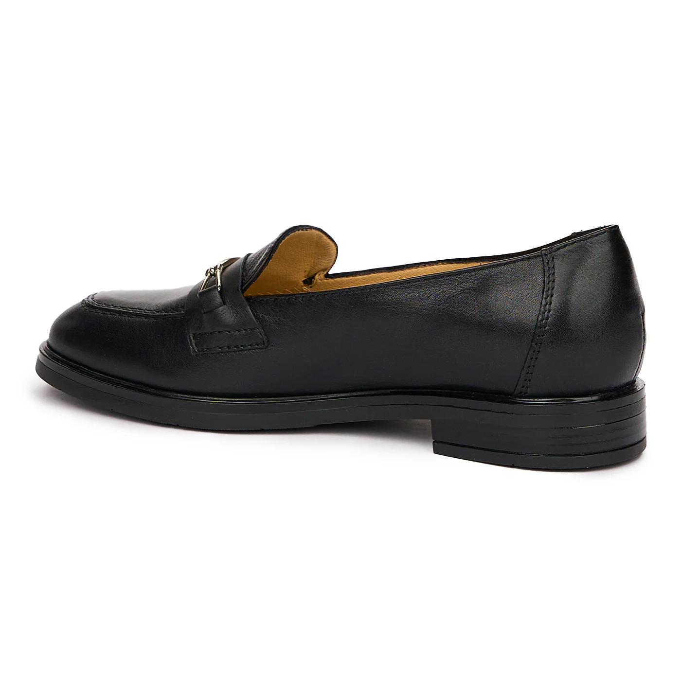 Pantofi Negri Casual Dama din Piele Naturala, Toc 2.5 Cm 10124 - Image 3