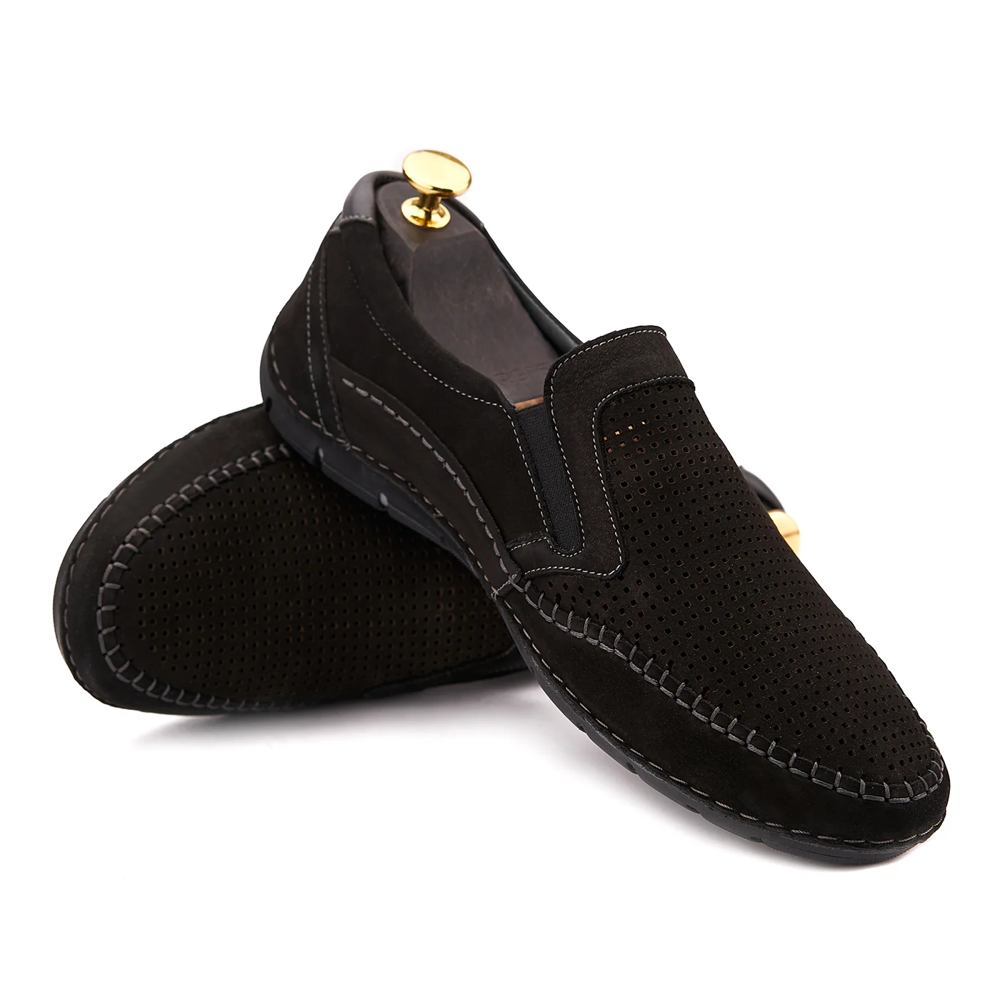 Pantofi Negri Dama Casual Confort din Piele Naturala 0111 - Image 4