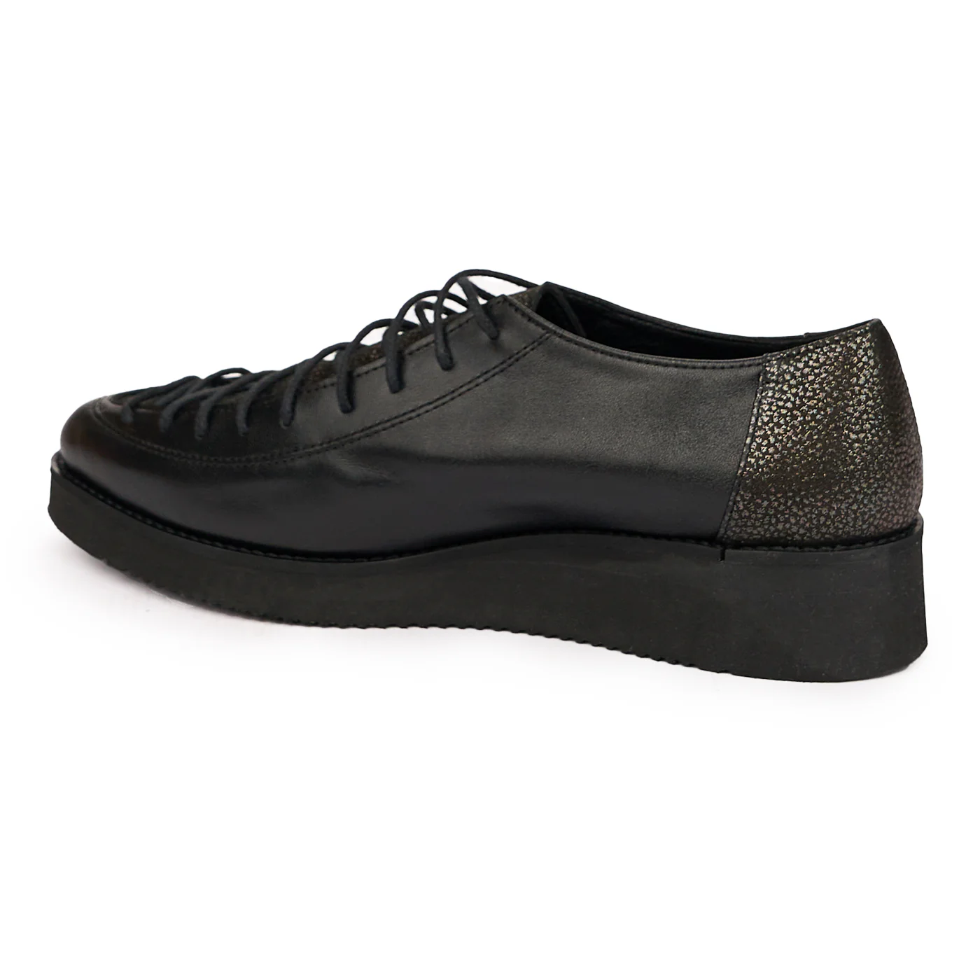 Pantofi Negri Dama Piele Naturala Casual 10224 - Image 3