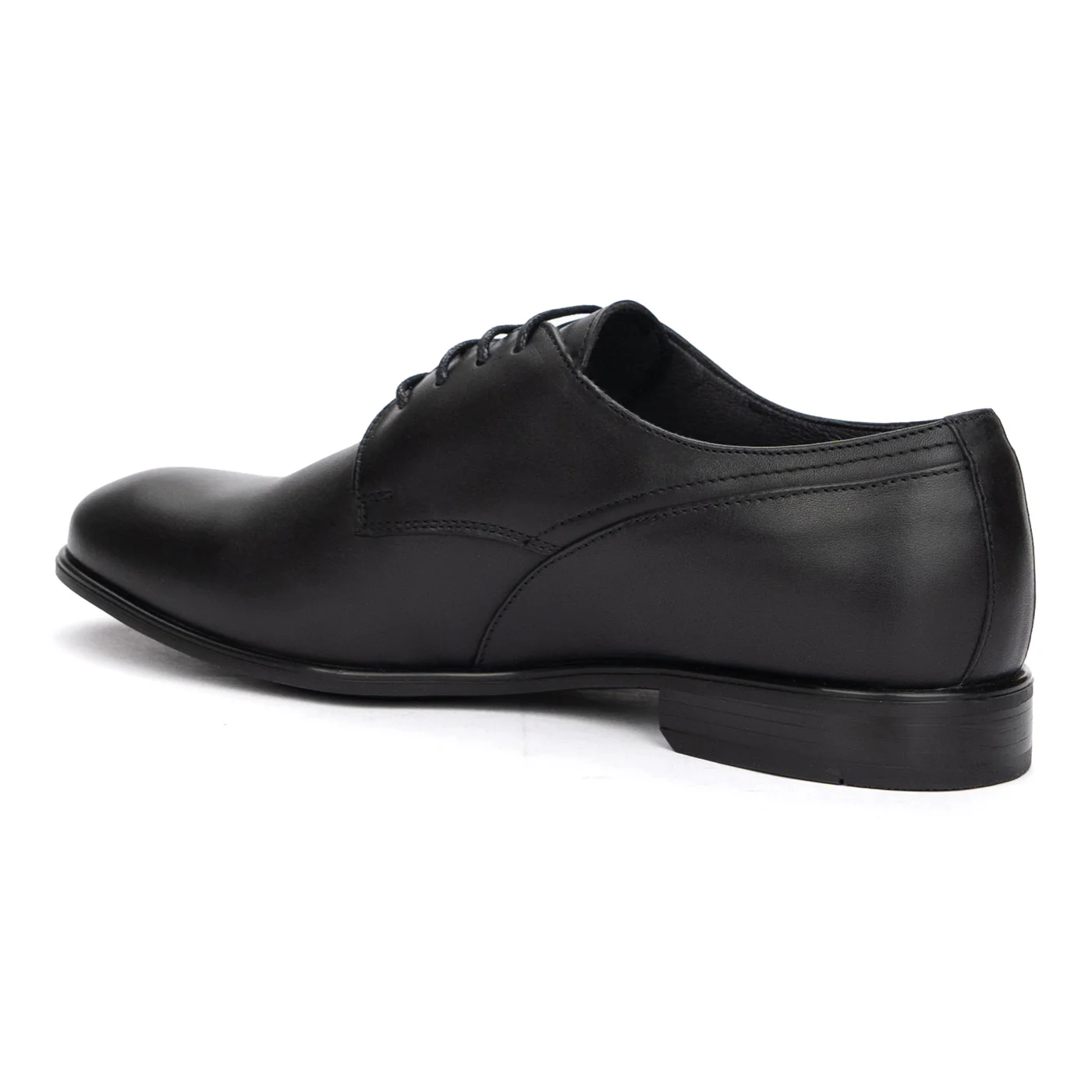 Pantofi Negri Eleganti Barbati cu Toc din Piele Naturala 7276 - Image 3