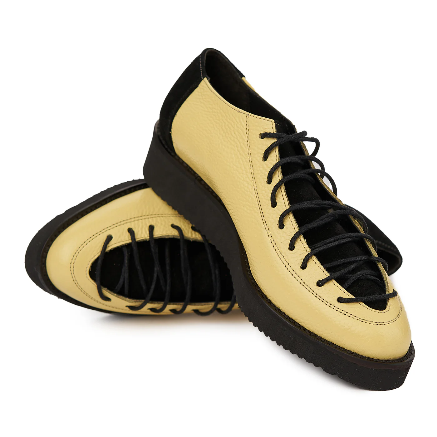 Pantofi Piele Galbeni Dama Casual 1817 - Image 3