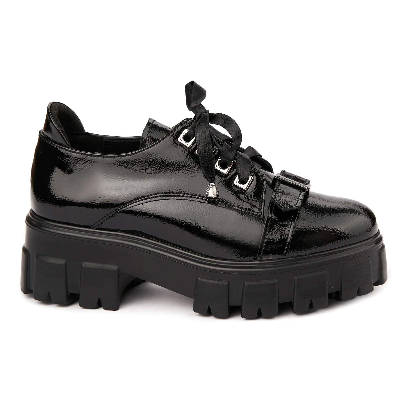Pantofi Piele Naturala cu talpa groasa 1666