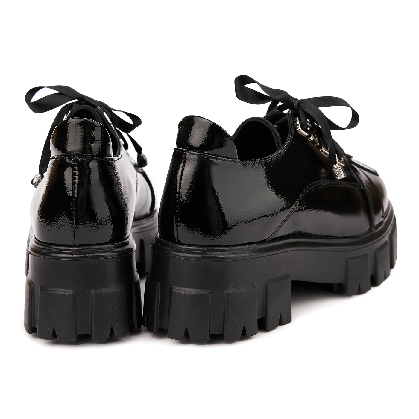 Pantofi Piele Naturala cu talpa groasa 1666 - Image 3