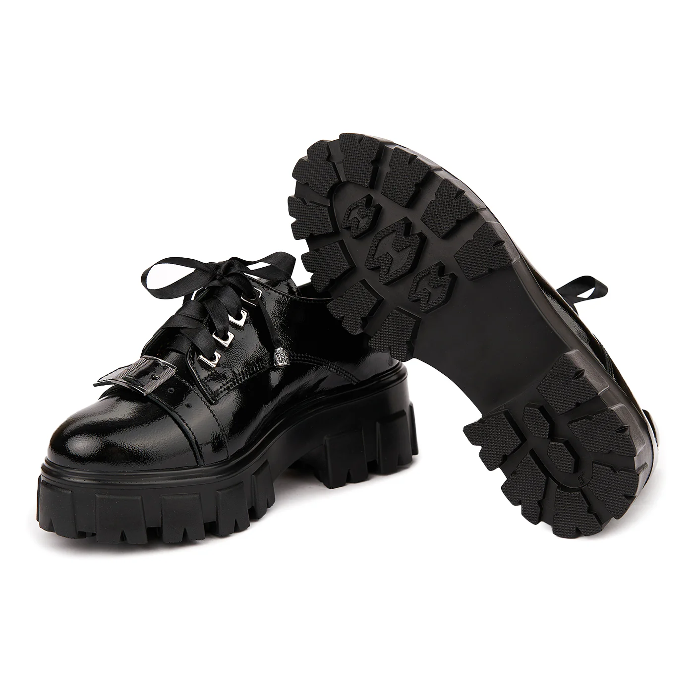 Pantofi Piele Naturala cu talpa groasa 1666 - Image 4