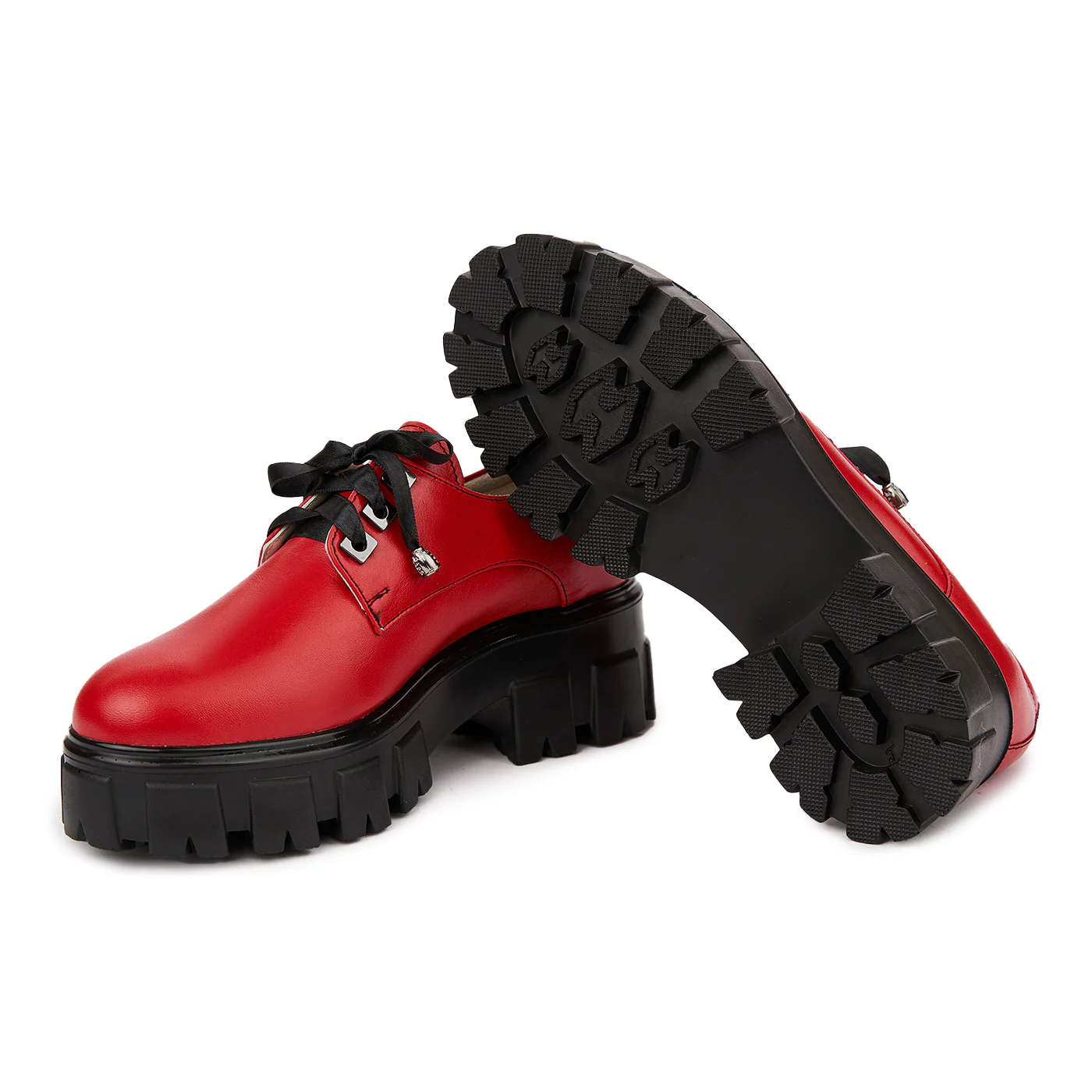 Pantofi Piele Naturala cu talpa groasa 1667 - Image 3