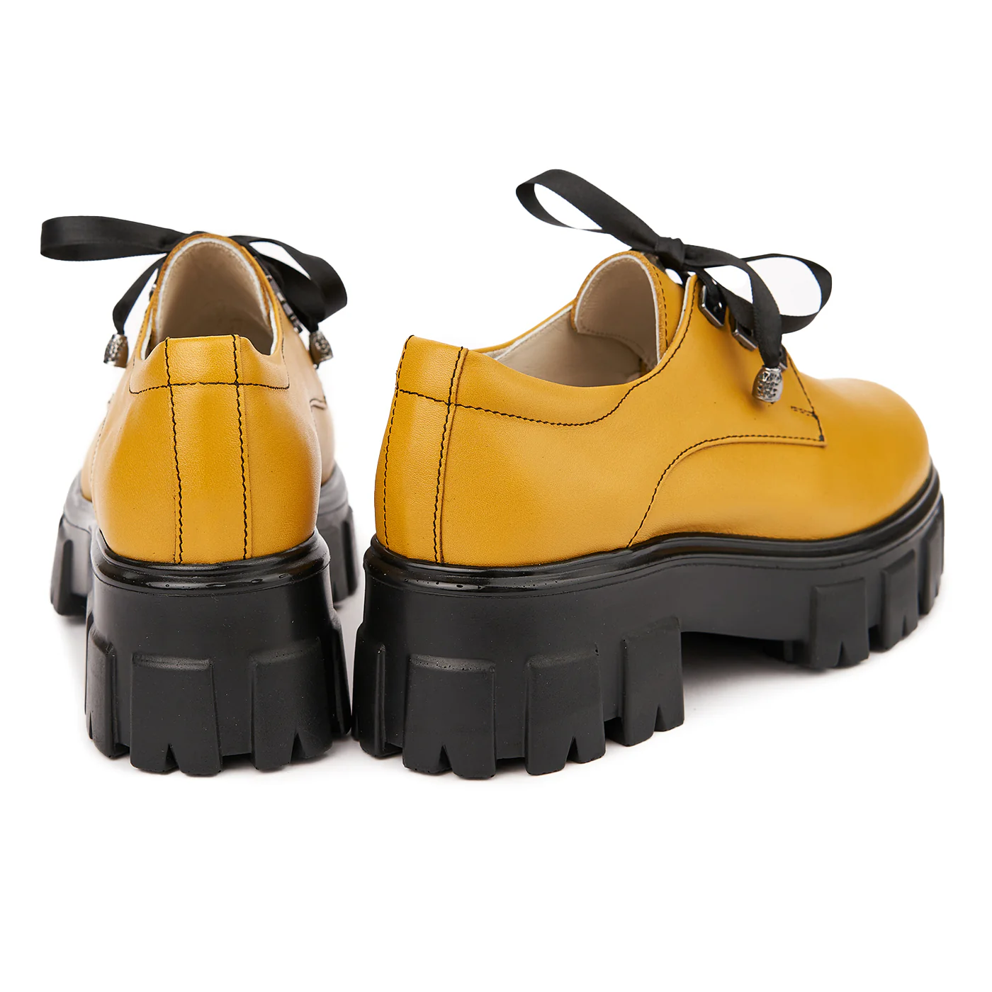 Pantofi Piele Naturala cu talpa groasa 1673 - Image 2