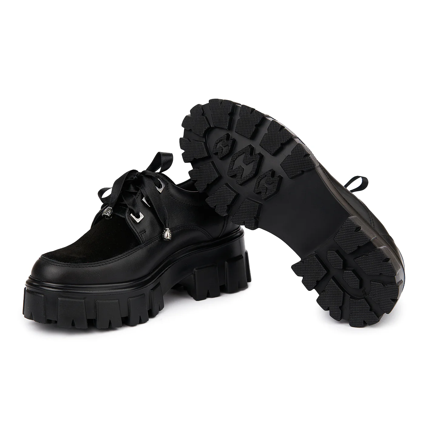 Pantofi Piele Naturala cu talpa groasa 1848 - Image 3