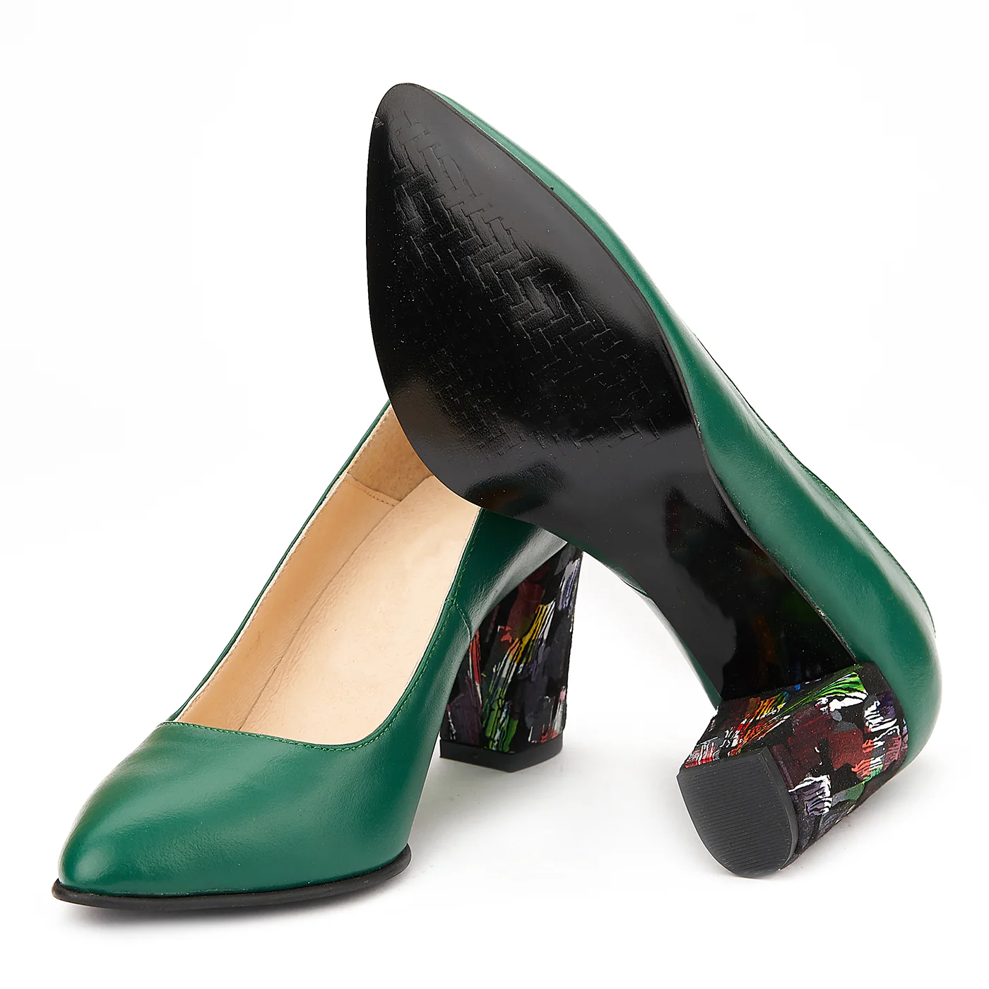 Pantofi Piele Naturala Verde 4002 - Image 3