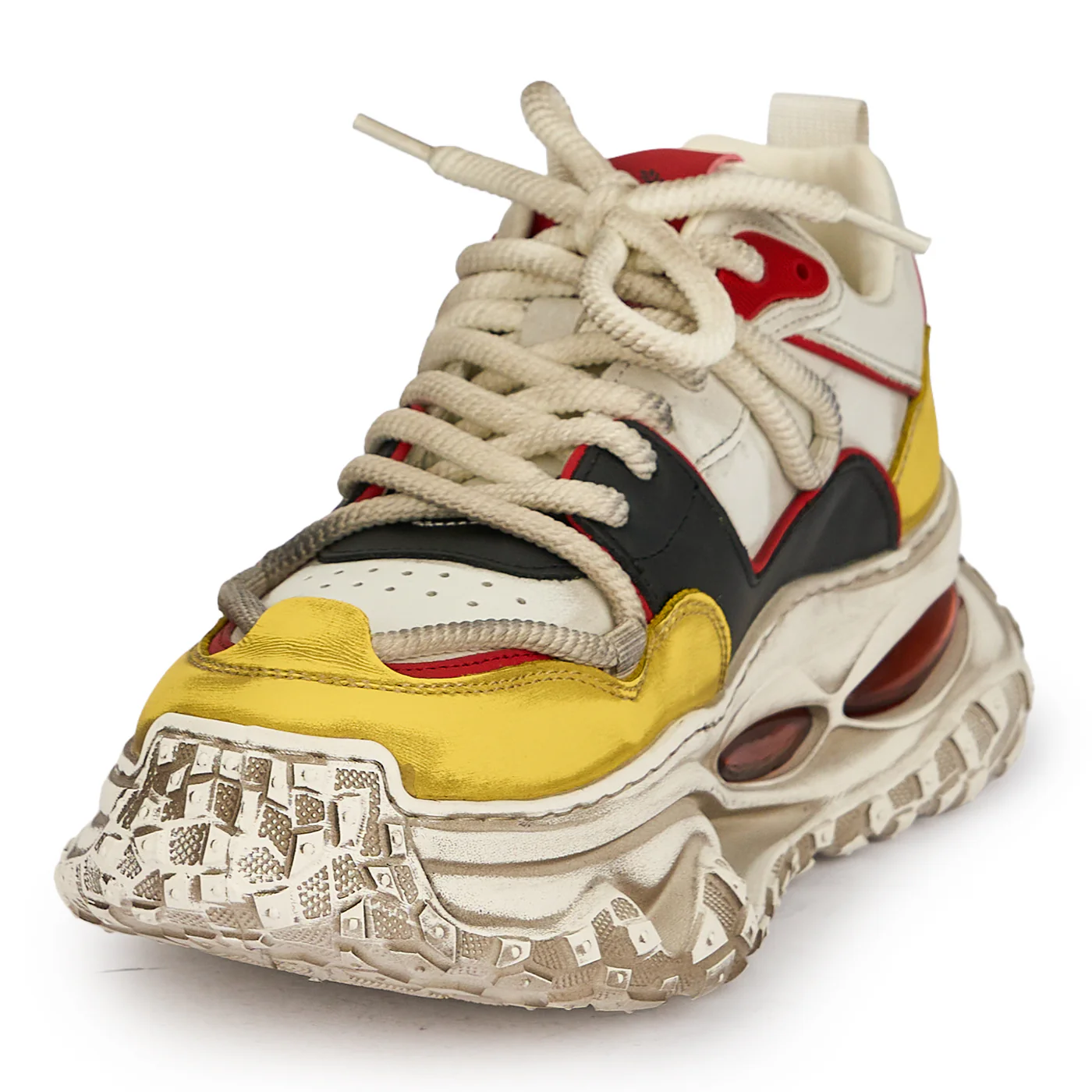 Pantofi sport barbati din piele naturala multiciolora 20119 - Image 3