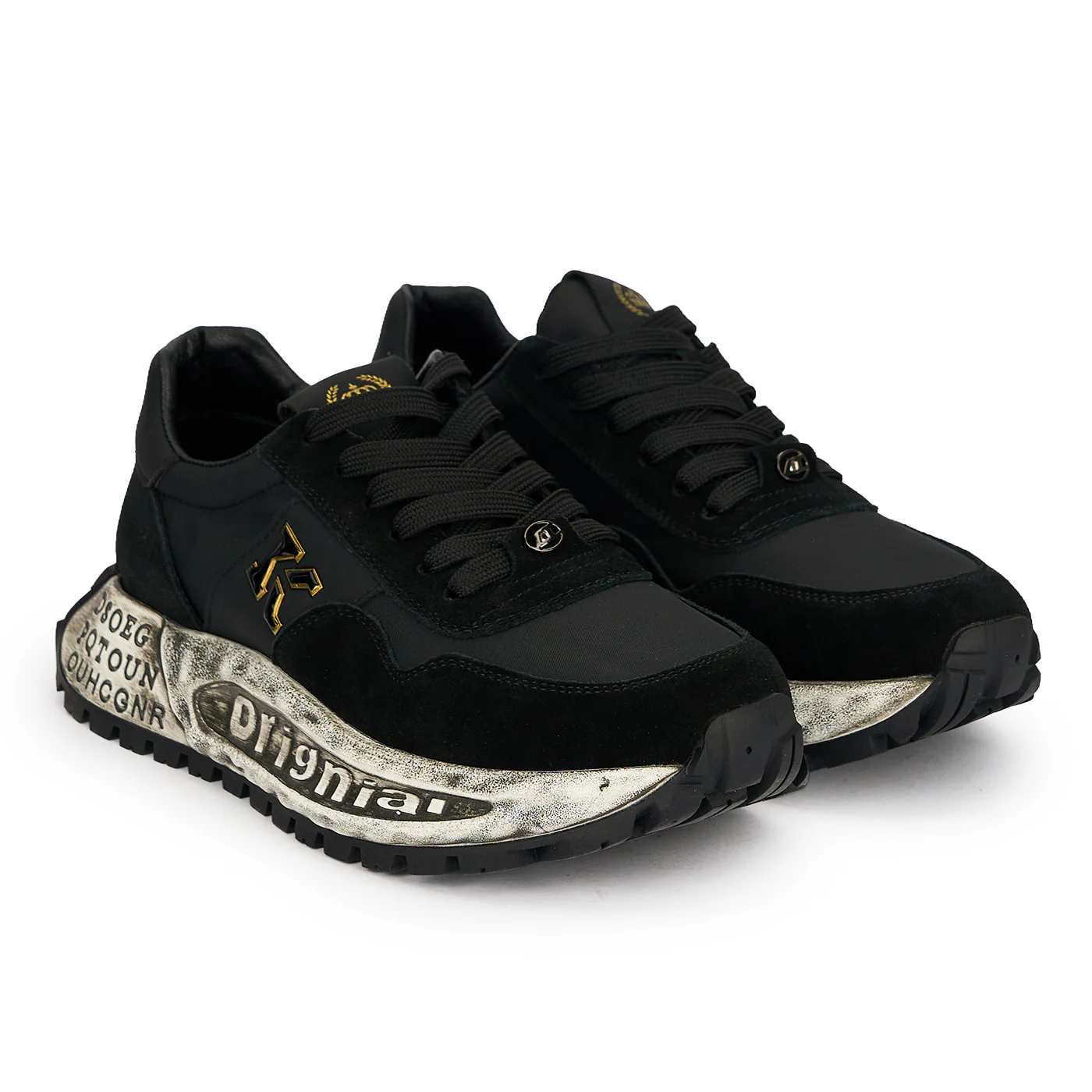 Pantofi sport barbati din piele naturala neagra 20124 - Image 4
