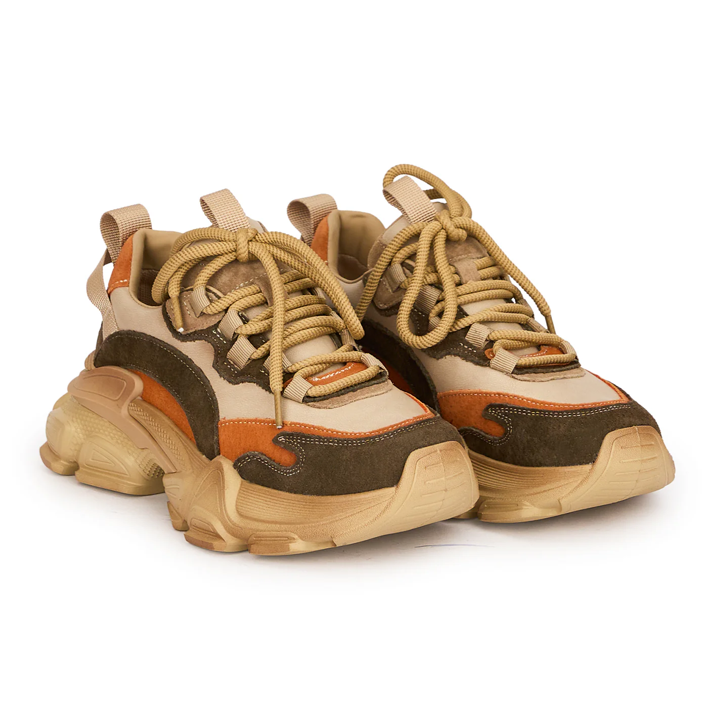 Pantofi sport dama din piele naturala multicolora 18759 - Image 4