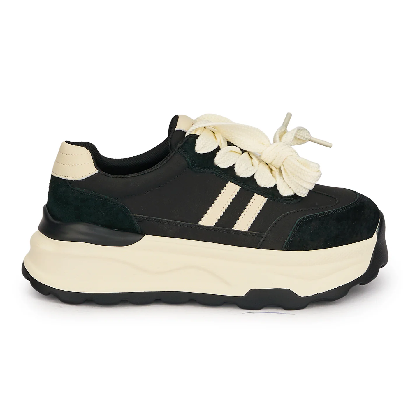 Pantofi sport dama din piele naturala neagra 18761