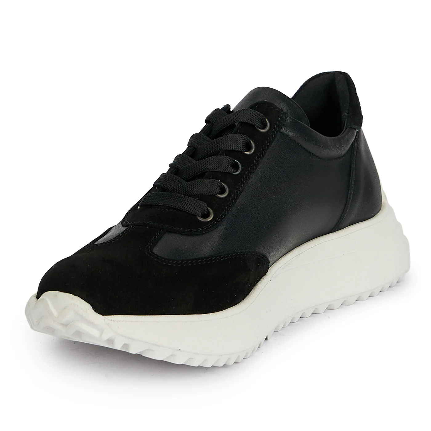 Pantofi sport dama din piele naturala neagra 19500 - Image 3