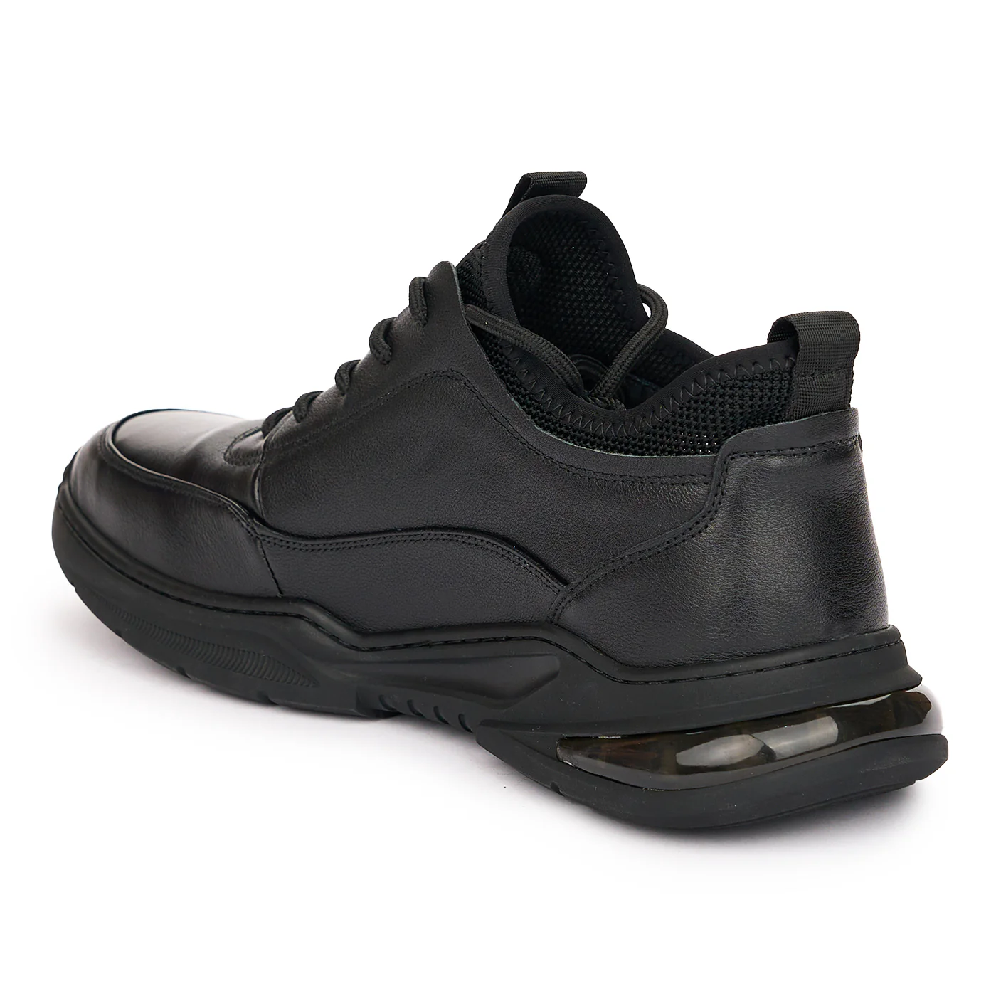 Pantofi Sport Negrii din Piele Naturala 7336 - Image 2