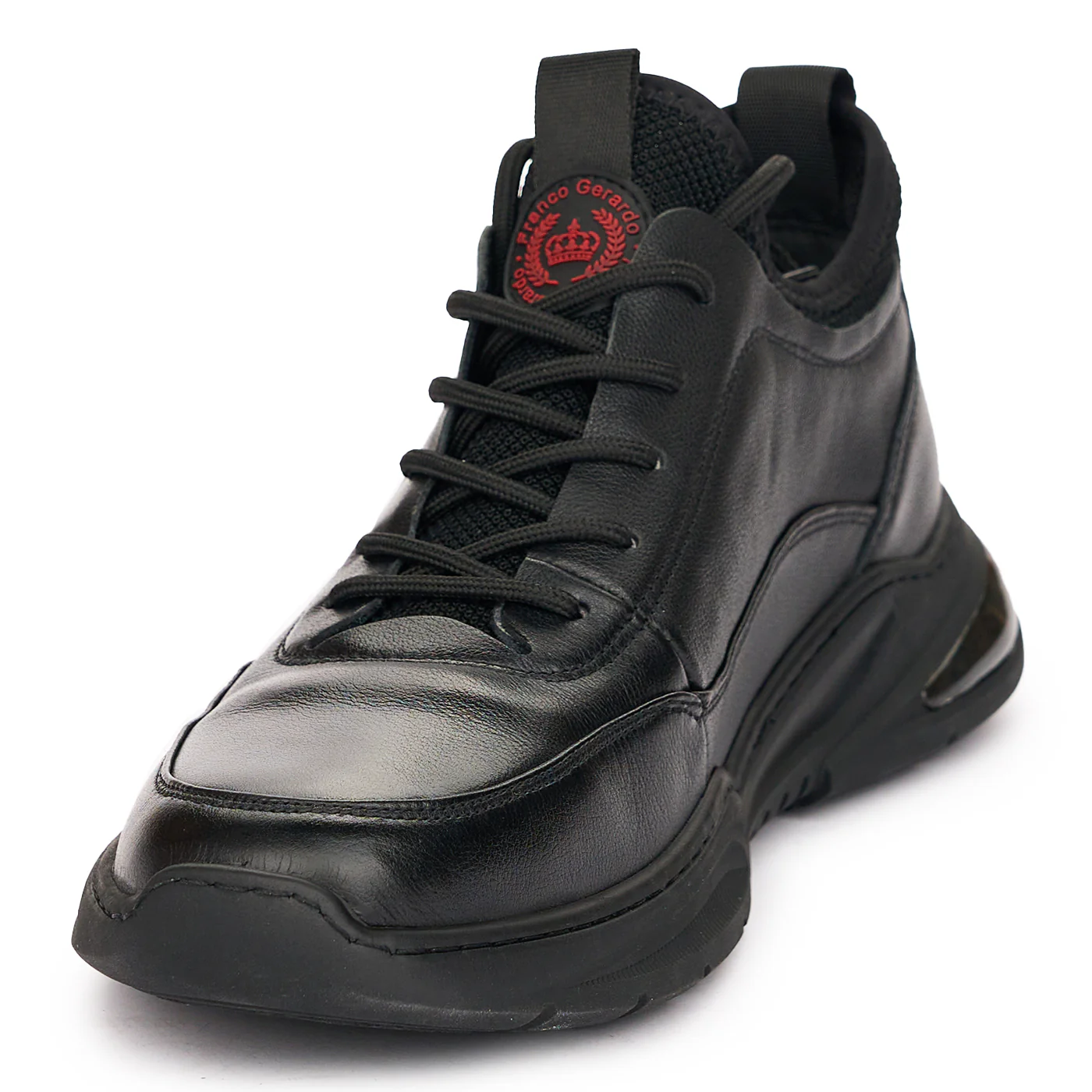 Pantofi Sport Negrii din Piele Naturala 7336 - Image 3