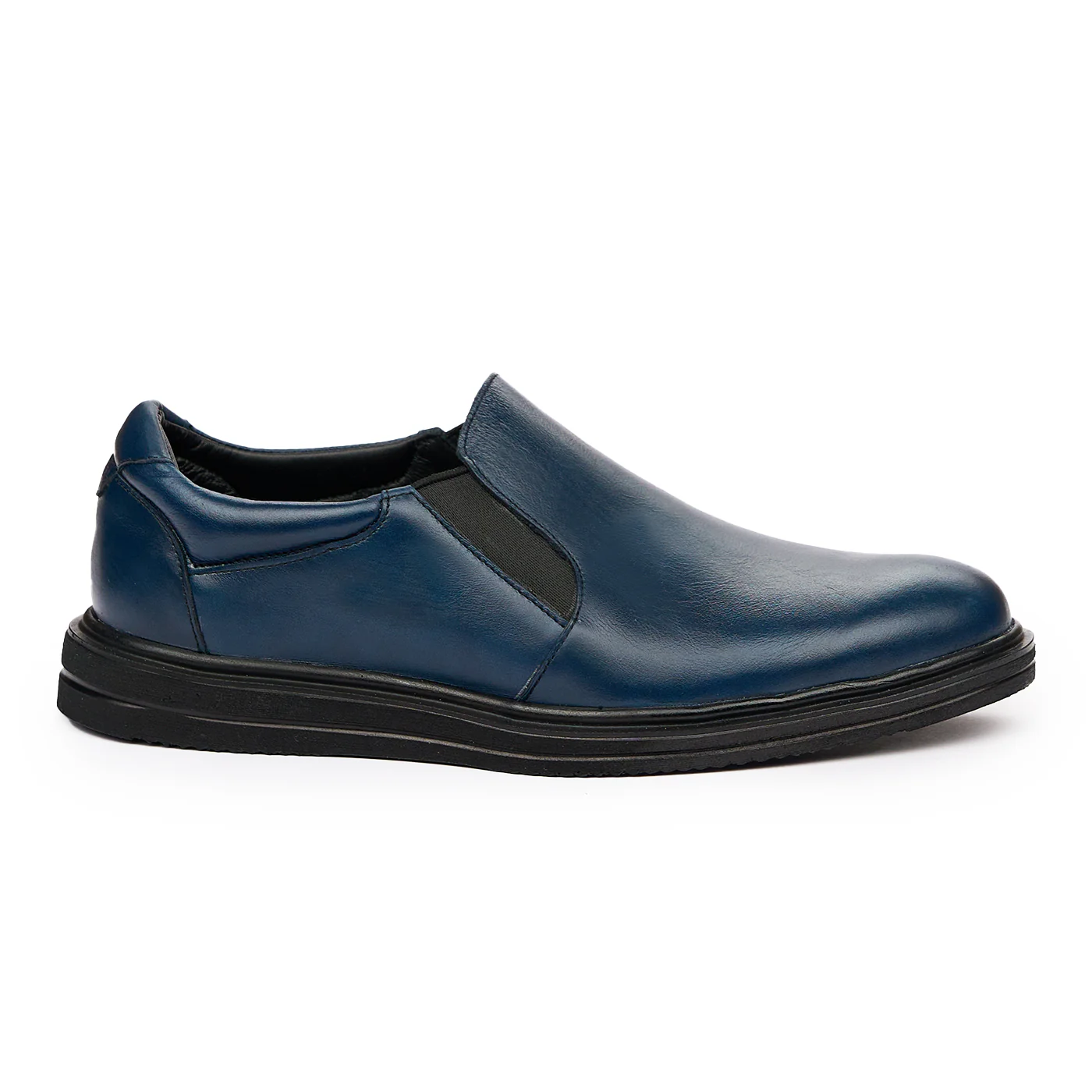 Pantofi sport din piele naturala bleumarin 7214
