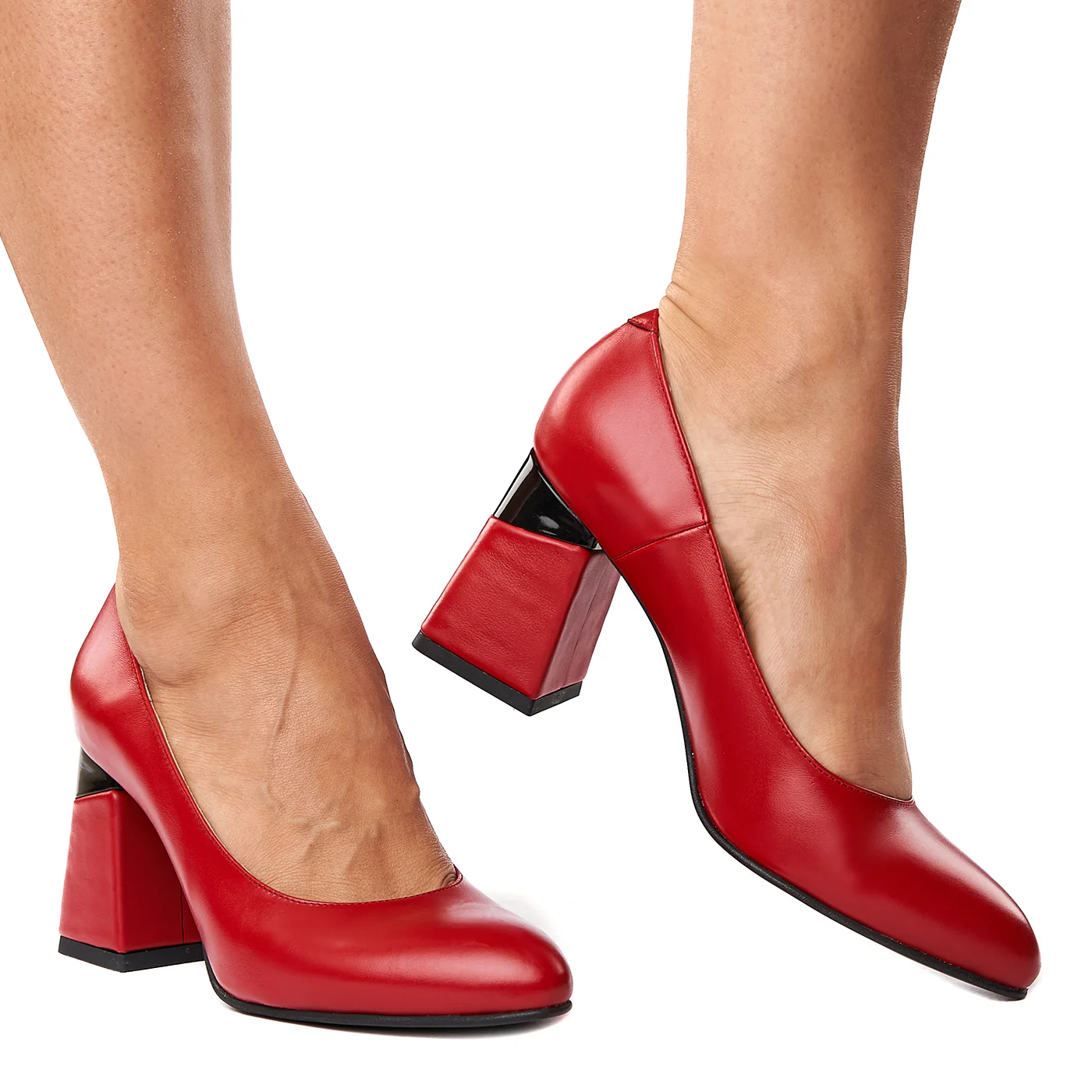 Pantofi stiletto eleganti din piele naturala 4286 - Image 2
