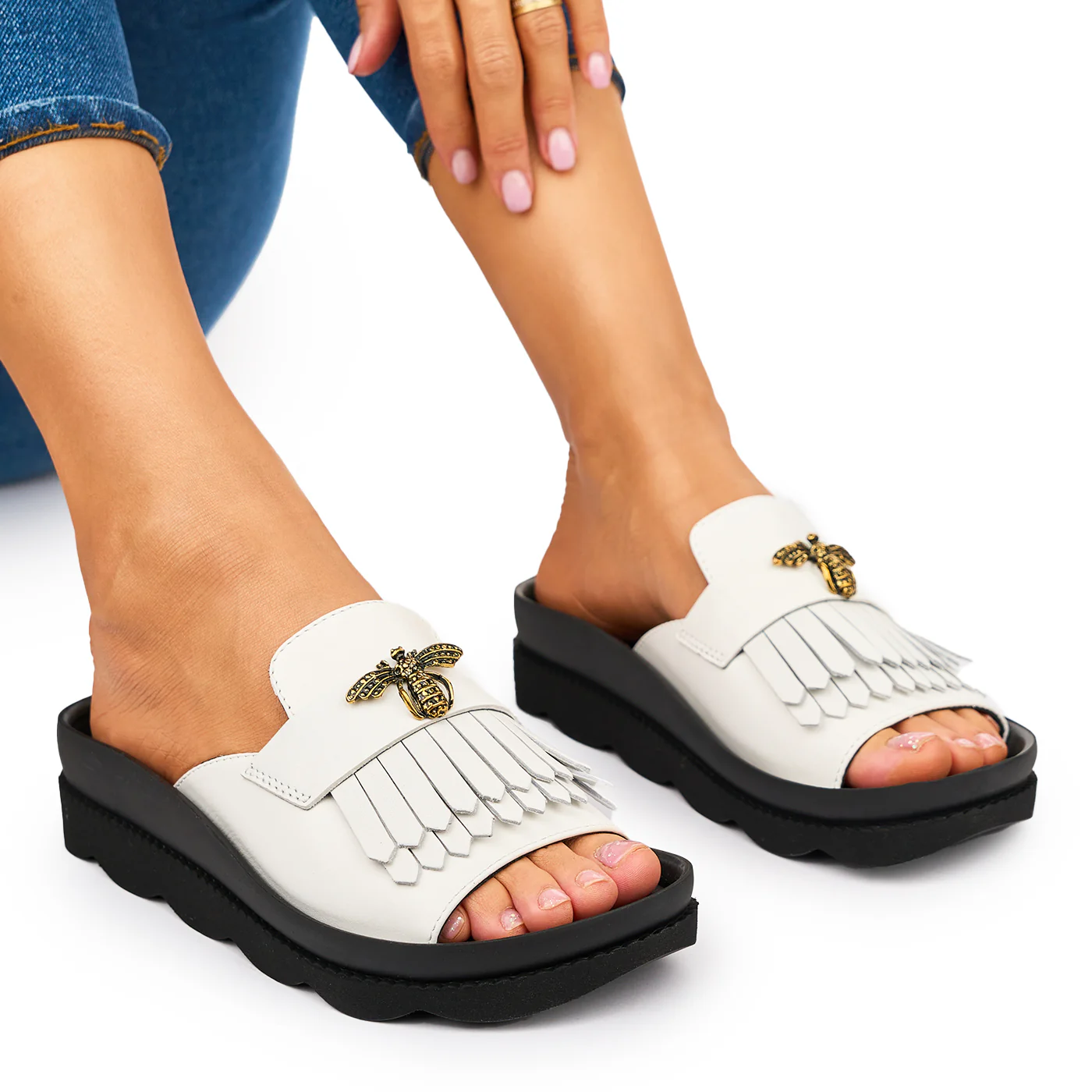 Papuc dama din piele naturala 10242