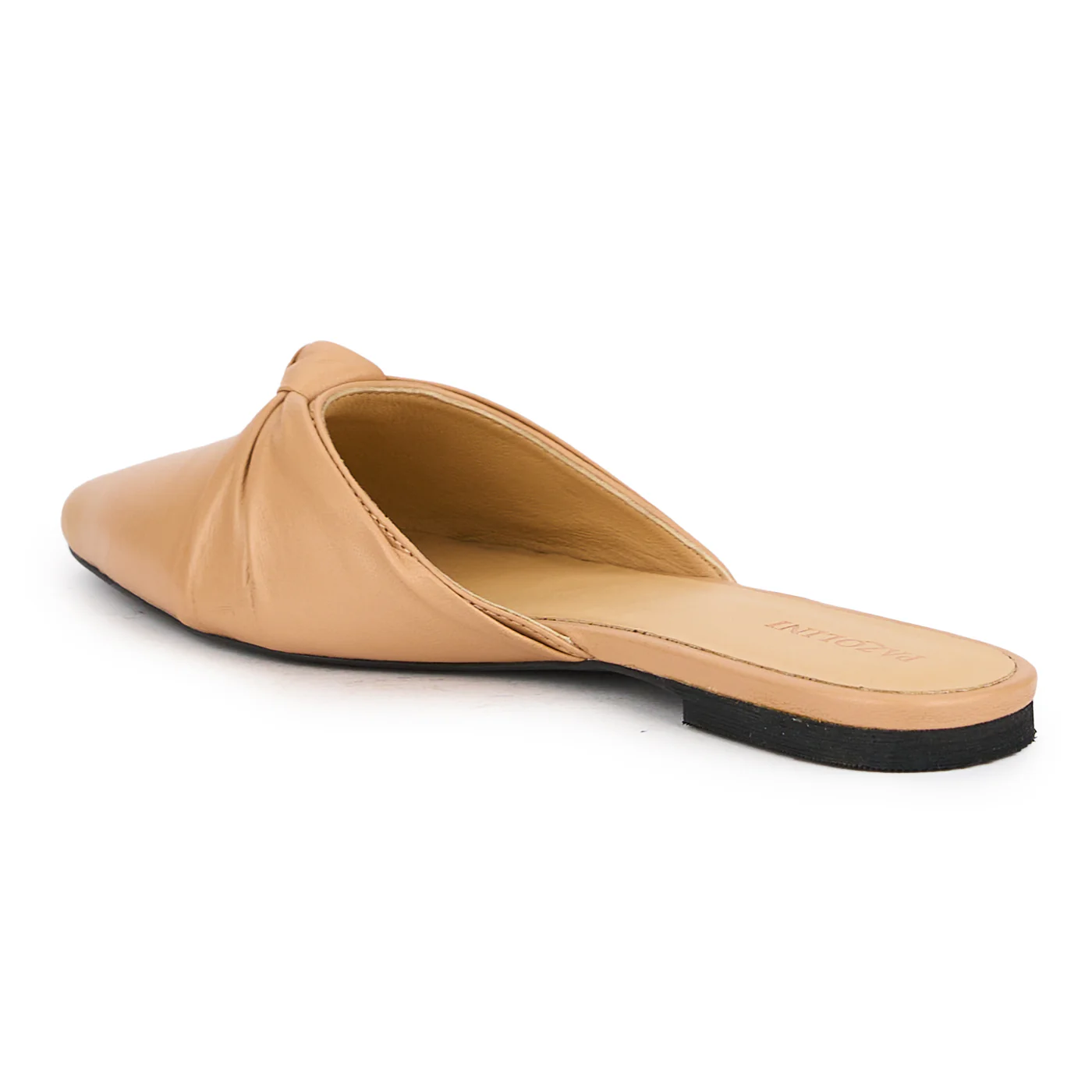 Papuc dama din piele naturala bej-nude cu talpa joasa 16202 - Image 2