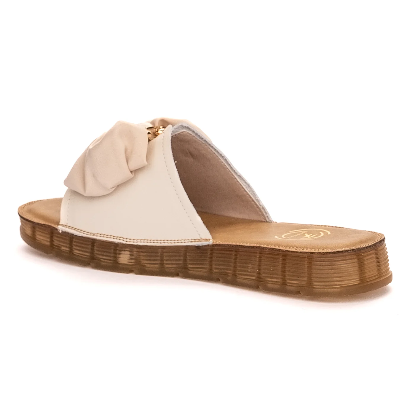 Papuc dama din piele naturala crem 13350 - Image 2