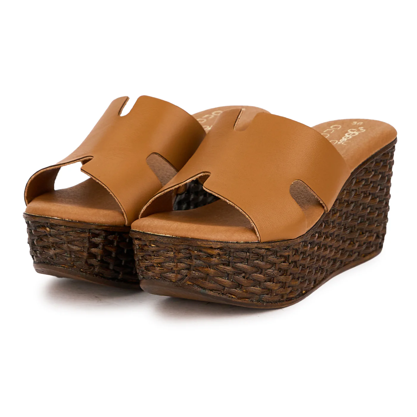 Papuc dama din piele naturala maro cu platforma 7 cm 16596 - Image 3
