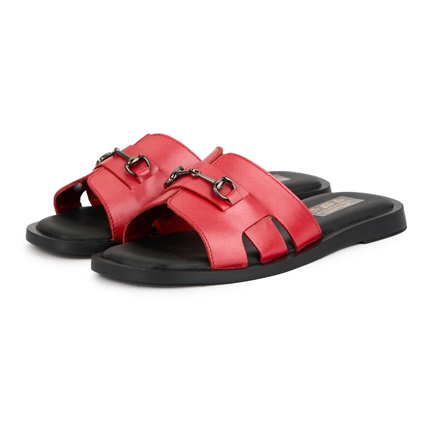 Papuc dama din piele naturala rosie 16272 - Image 3