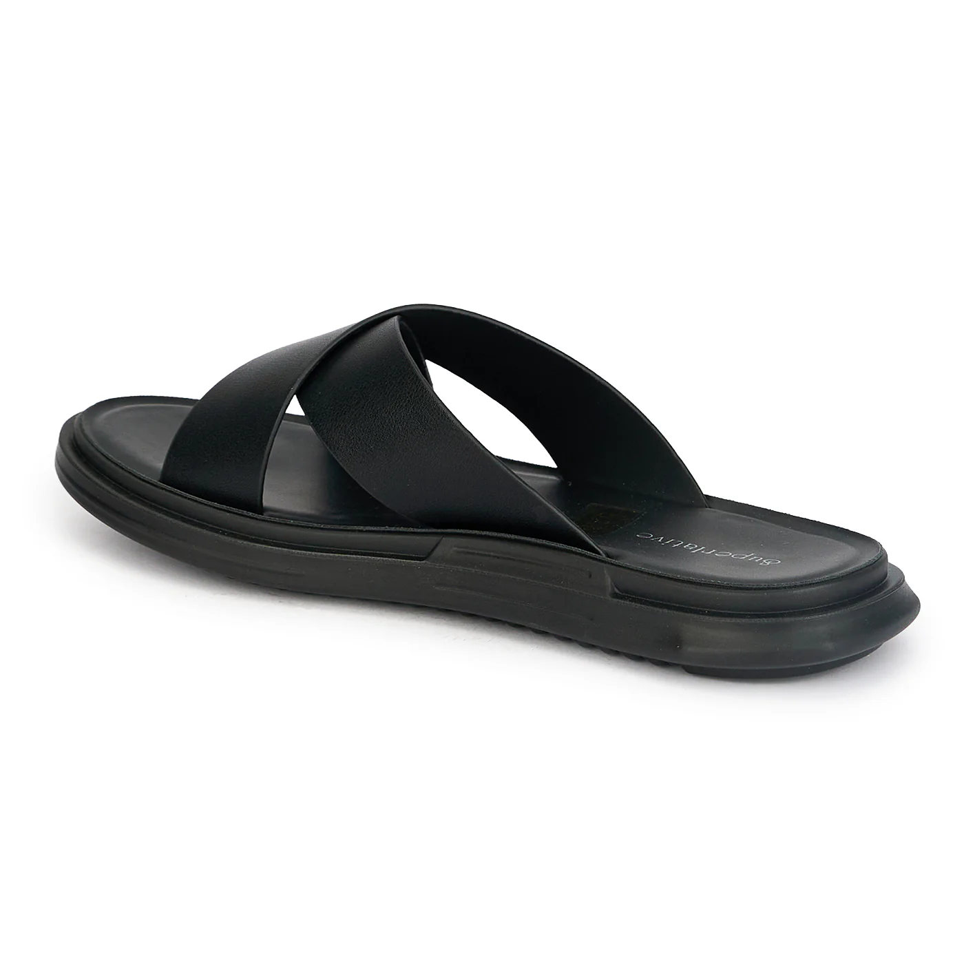 Papuci barbati din piele naturala neagra 20191 - Image 2