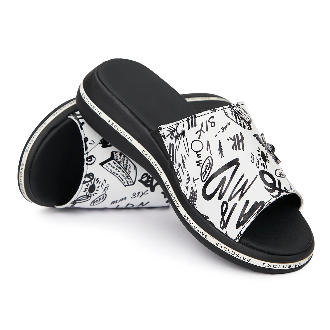 Papuci dama casual din piele naturala 2501 - Image 4