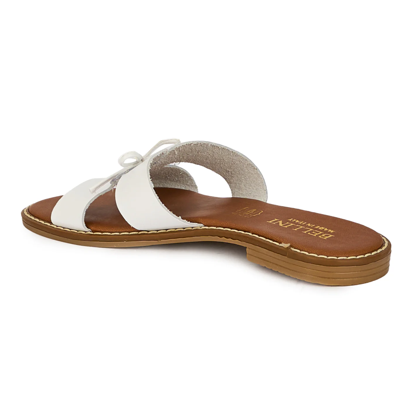 Papuci dama din piele naturala alb 18162 - Image 2
