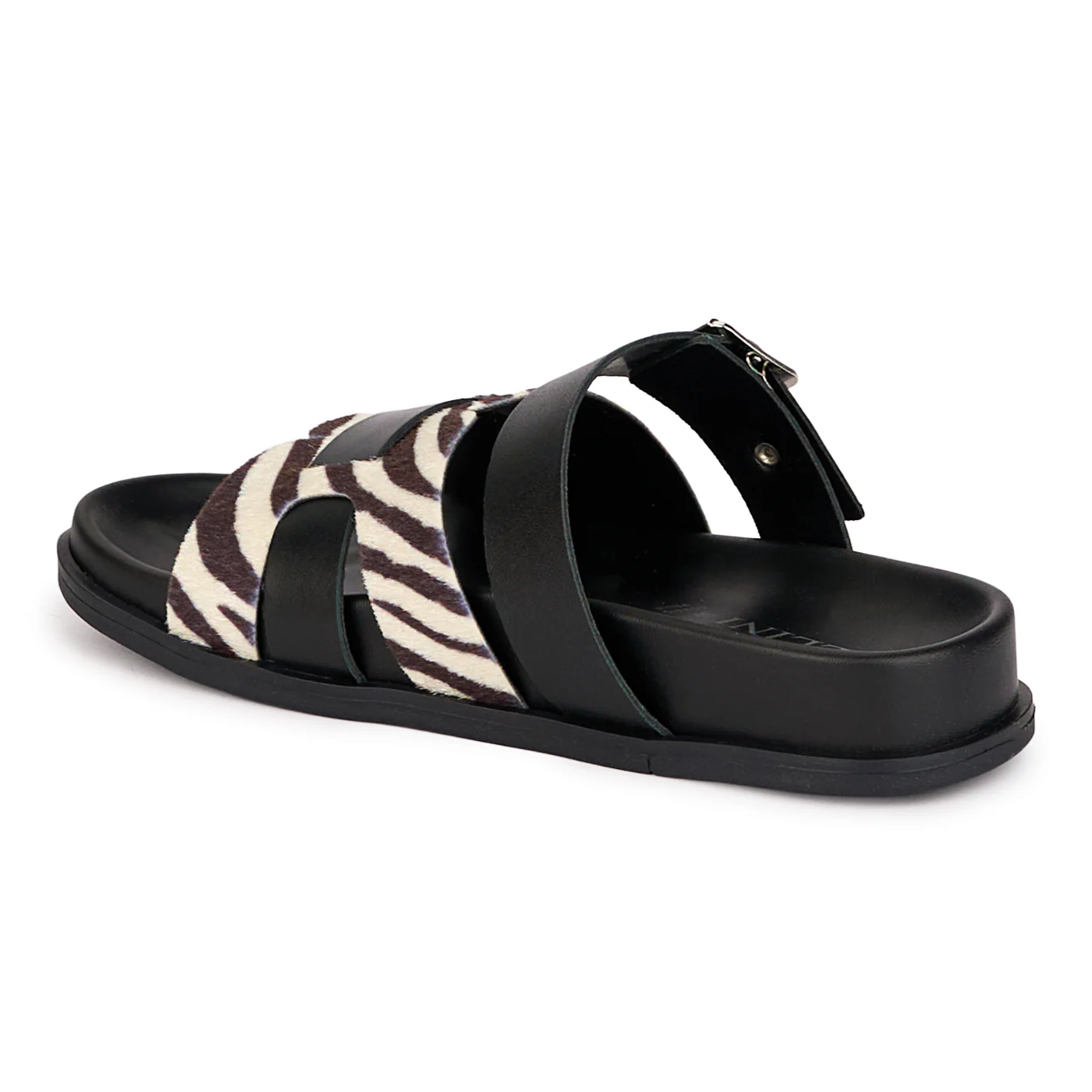 Papuci dama din piele naturala neagra 18579 - Image 2