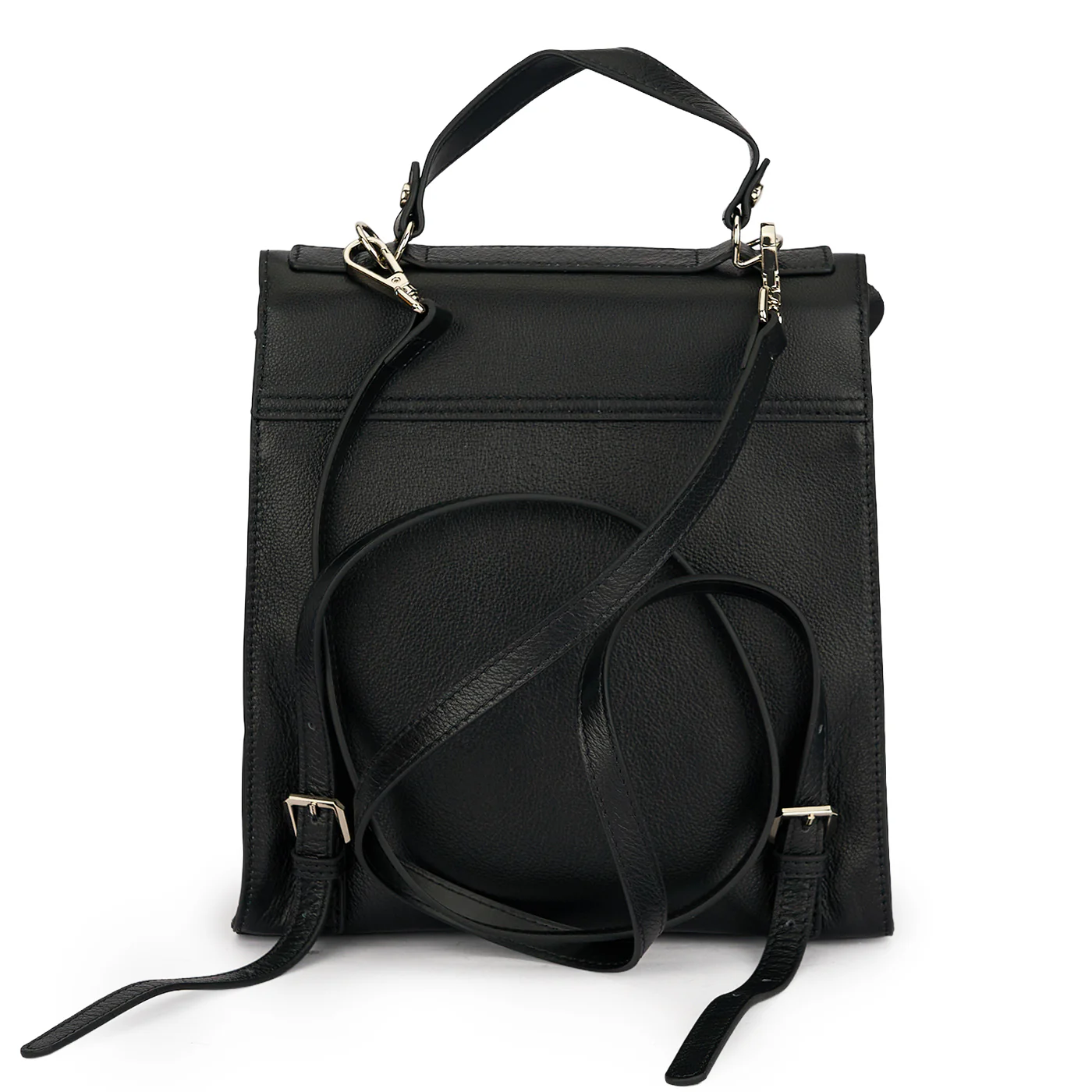 Rucsac damă din piele naturala neagra 21676 - Image 3