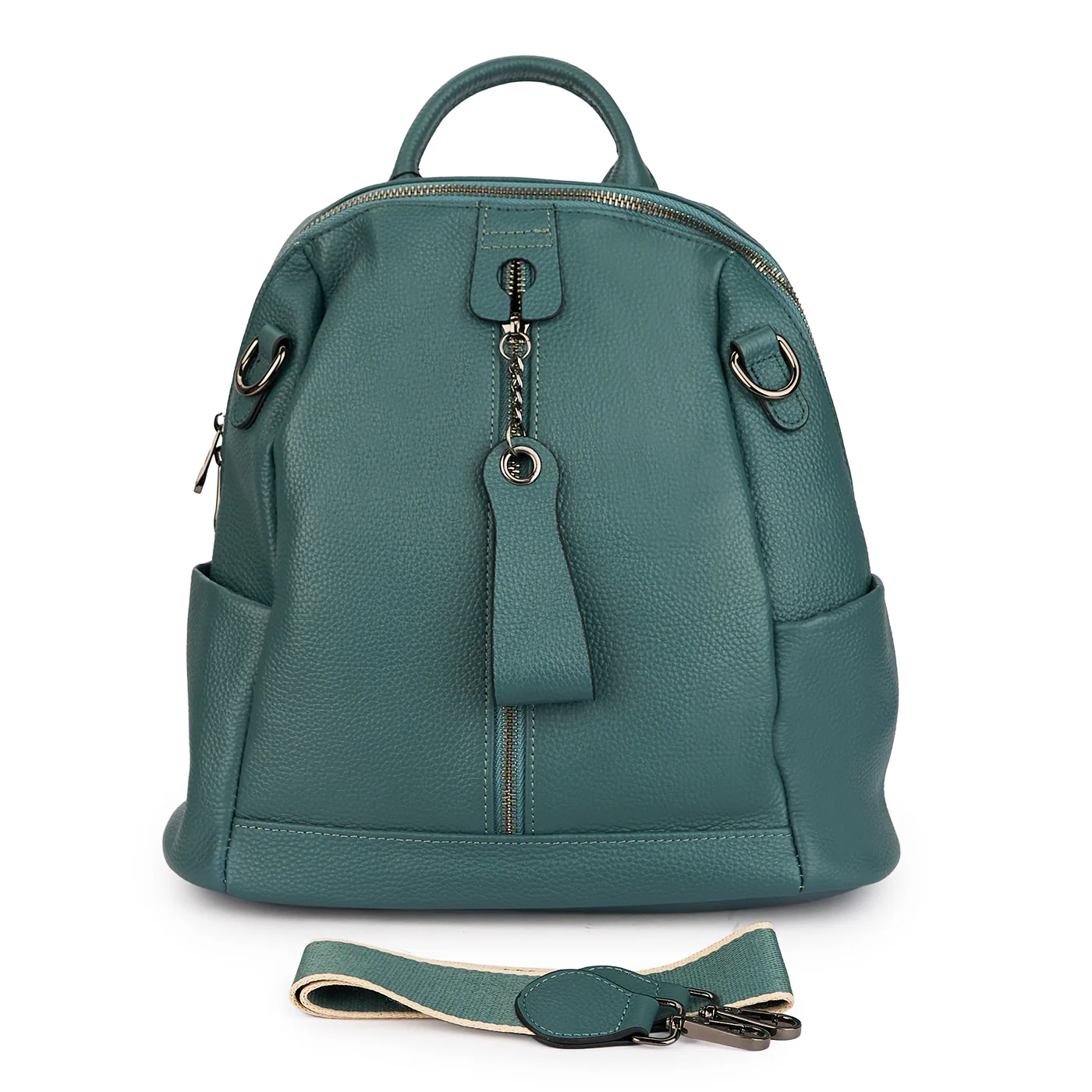 Rucsac din piele naturala bleu 21449