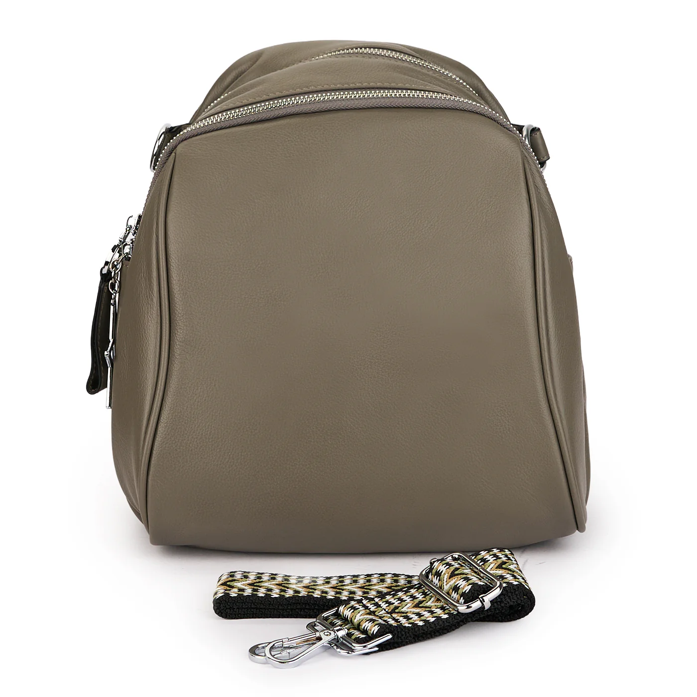 Rucsac din piele naturala gri 21280