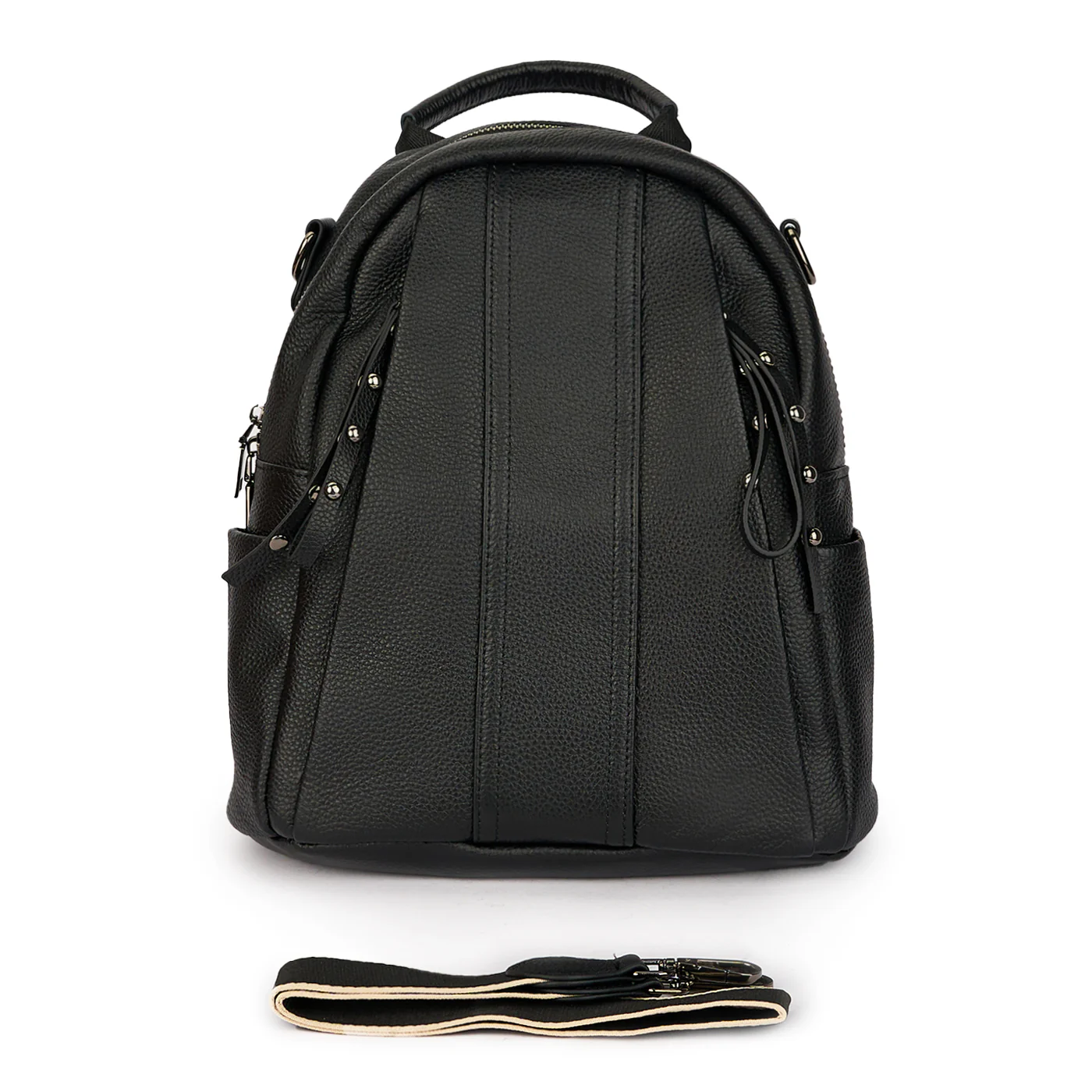 Rucsac din piele naturala neagra 21205