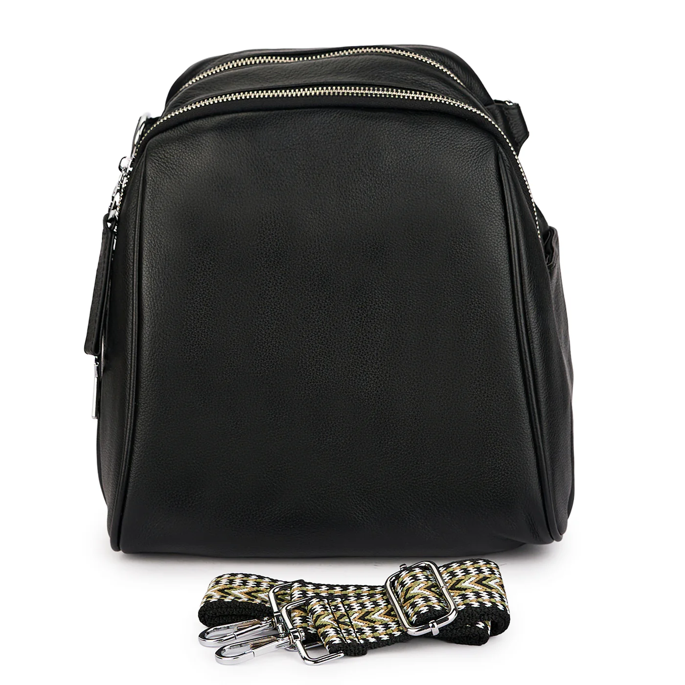 Rucsac din piele naturala neagra 21281