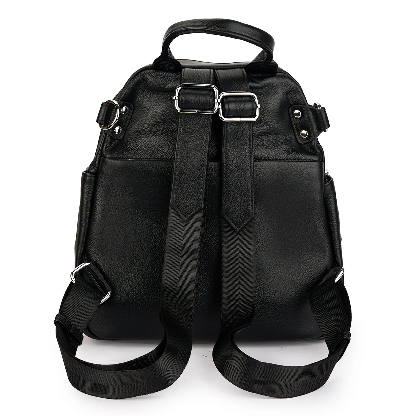Rucsac din piele naturala neagra 21281 - Image 3