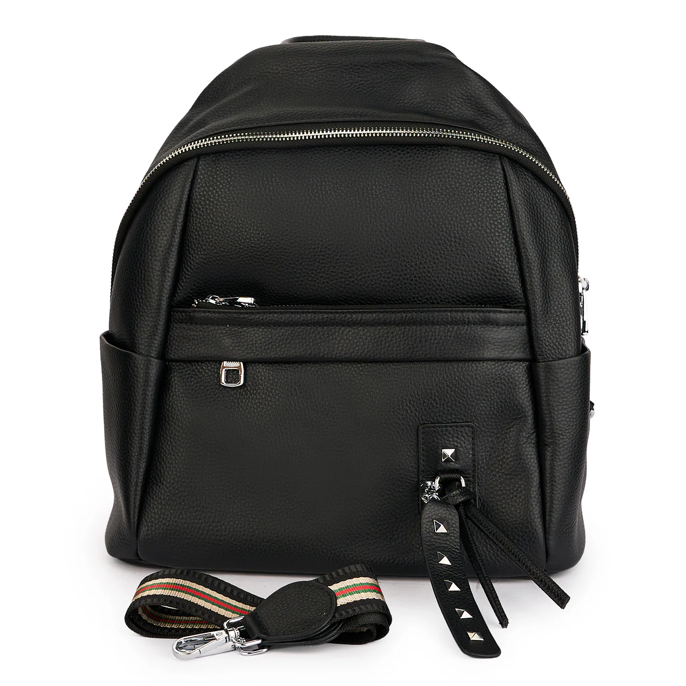 Rucsac din piele naturala neagra 21349
