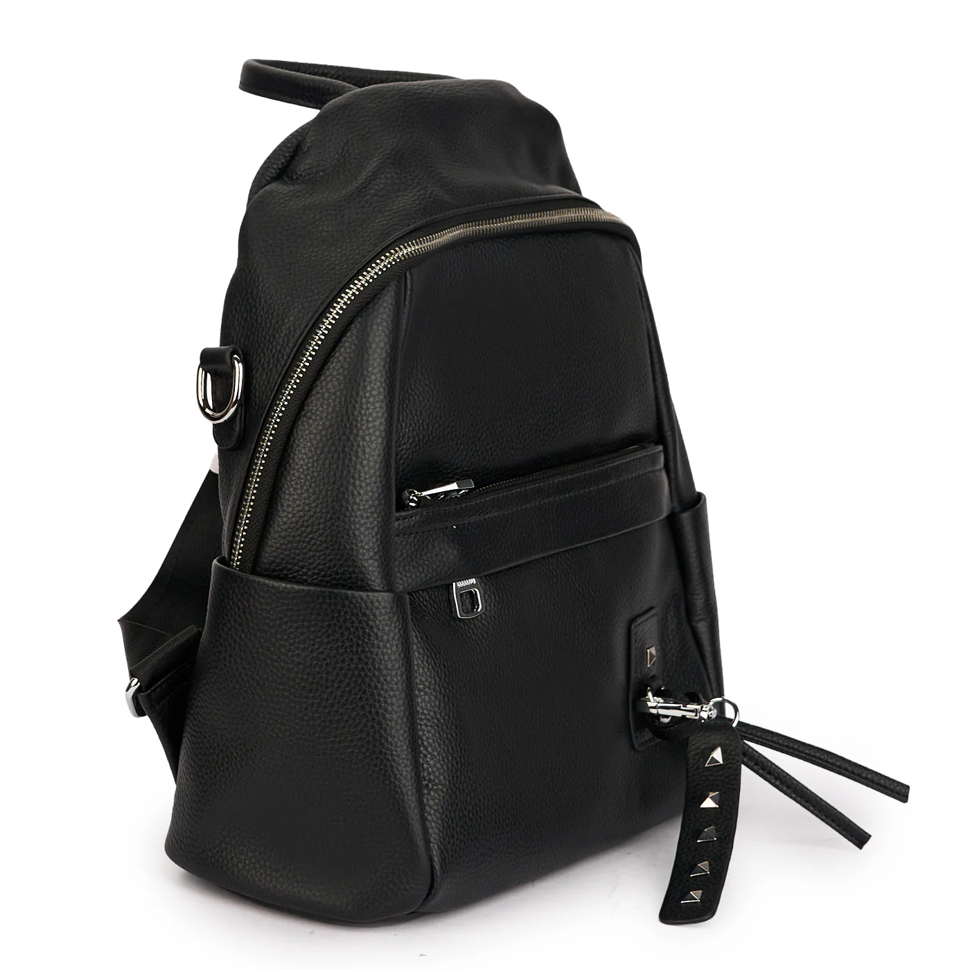 Rucsac din piele naturala neagra 21349 - Image 2