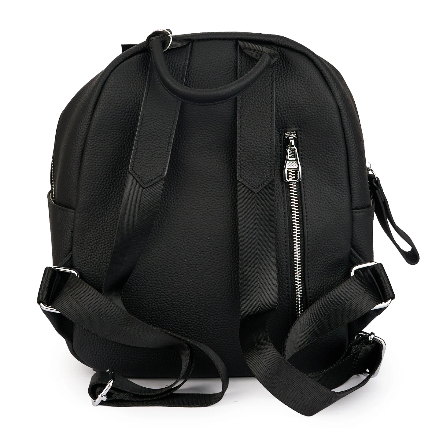 Rucsac din piele naturala neagra 21369 - Image 3