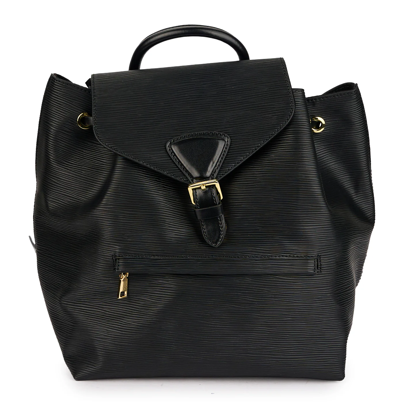Rucsac din piele naturală neagra 21616