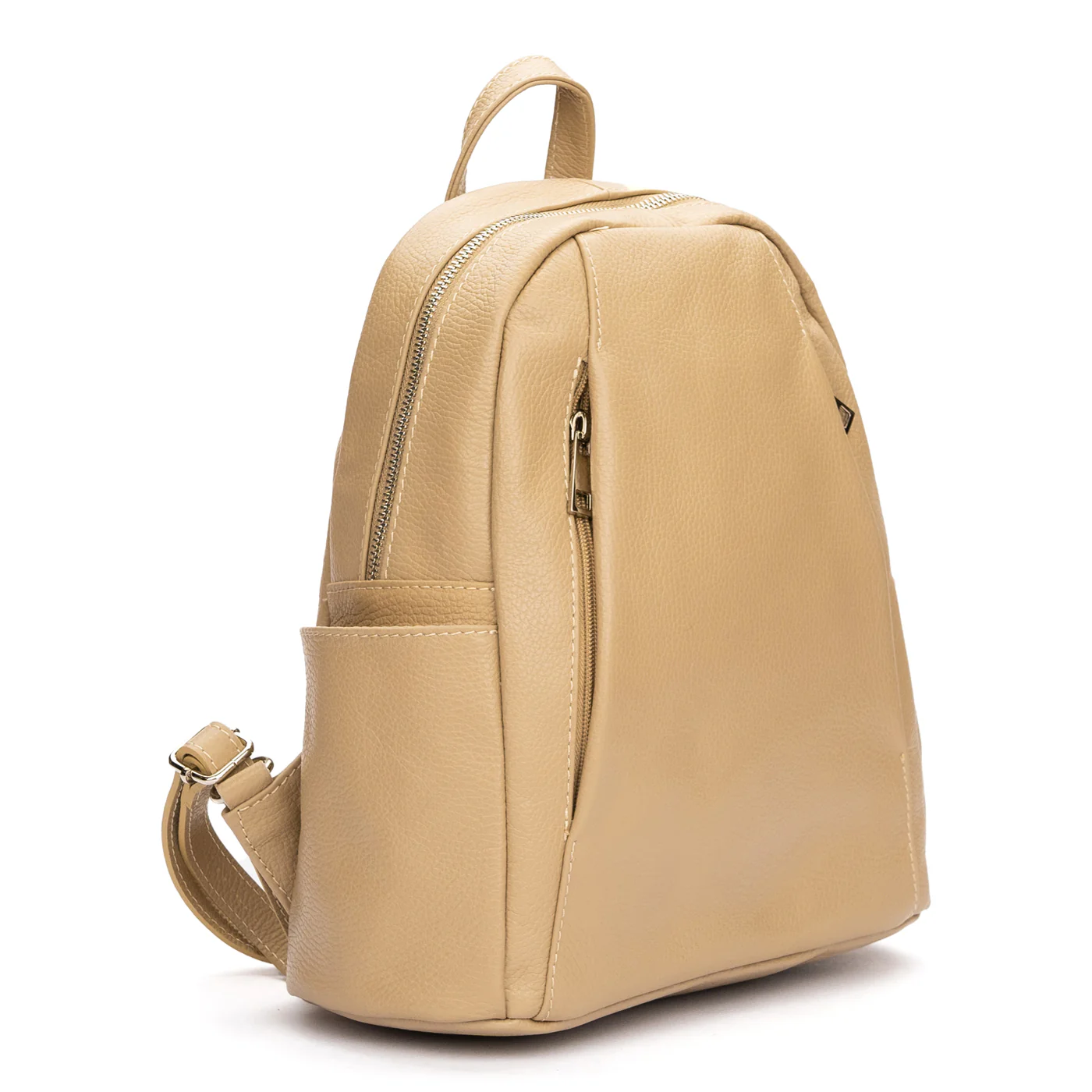 Rucsac elegant dama din piele naturala bej 11049 - Image 2